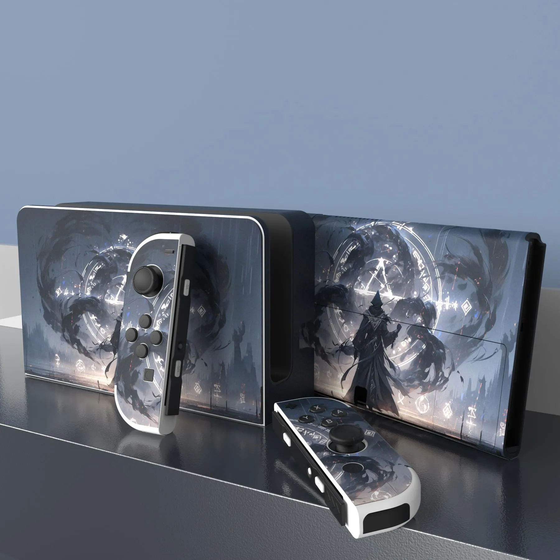 playvital Skin Adesivo per Nintendo Switch OLED, Runcaster - immagine 3