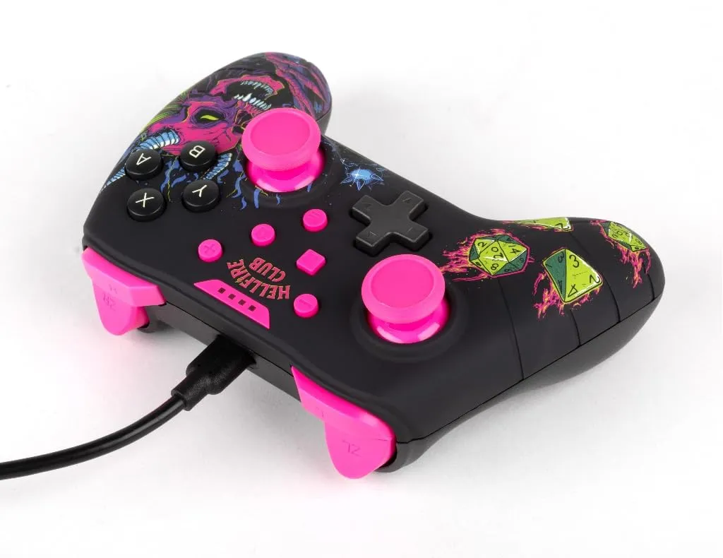 Konix Stranger Things Controller per Nintendo Switch e PC, Nero e Rosa - immagine 2