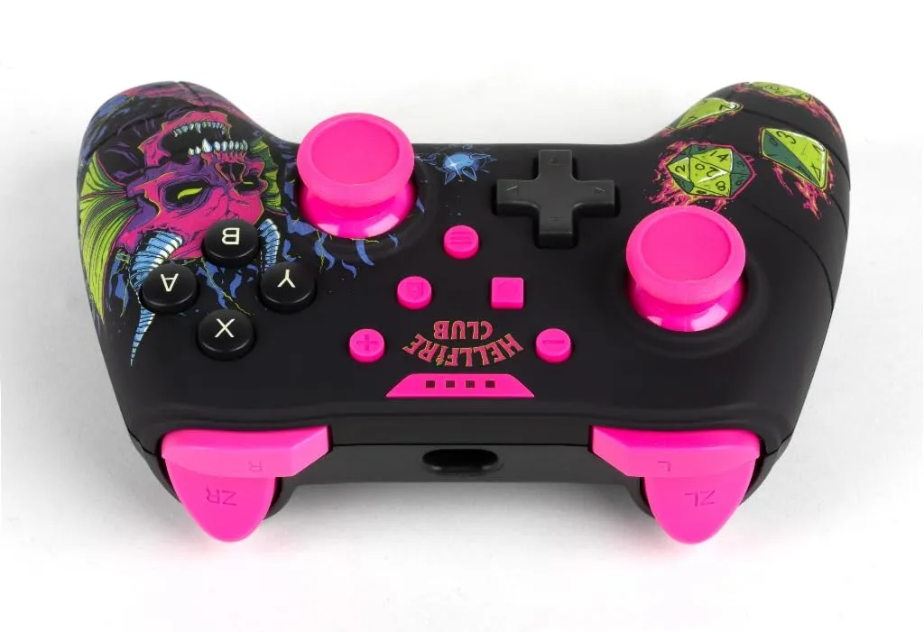 Konix Stranger Things Controller per Nintendo Switch e PC, Nero e Rosa - immagine 3