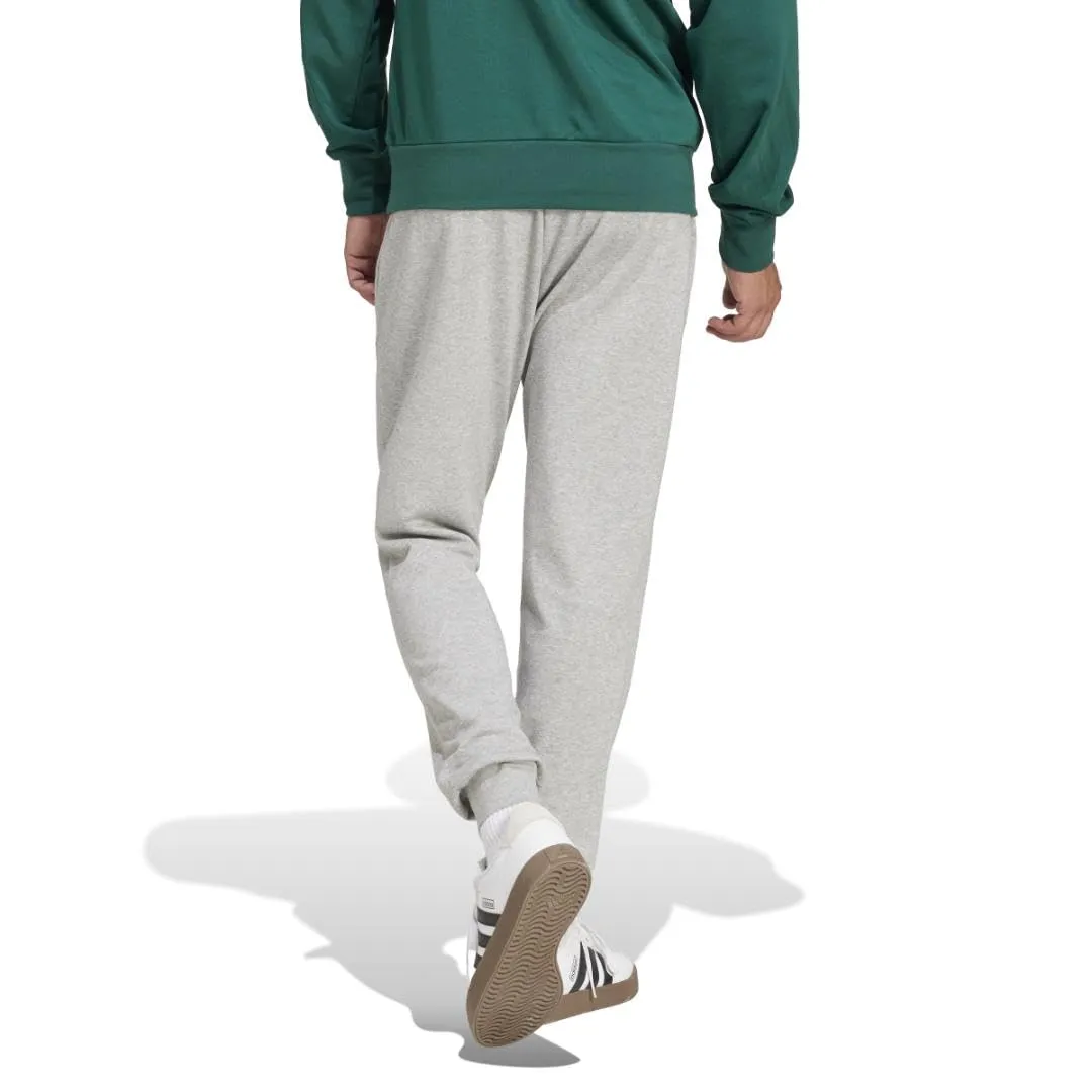adidas Essentials Feel Cozy French Terry Men's Sweatpants, Medium Grey Mélange/Black, XL Tall - immagine 2