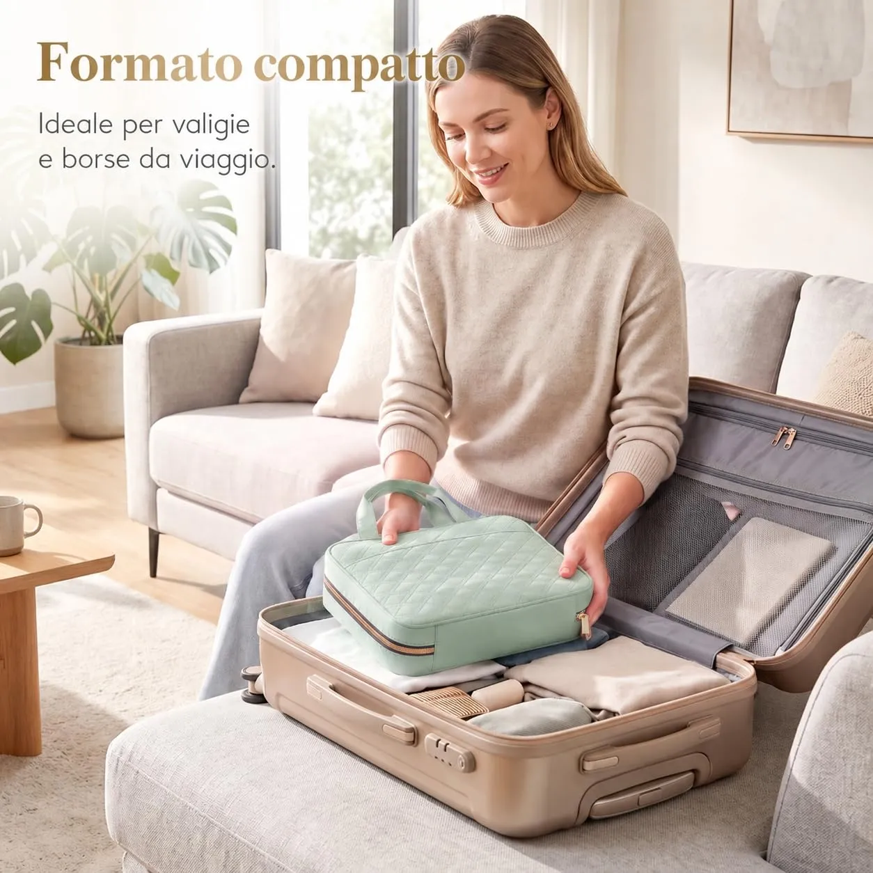 Lifewit Beauty Case da Viaggio, Trousse Trucchi Portatile, M/L - immagine 6