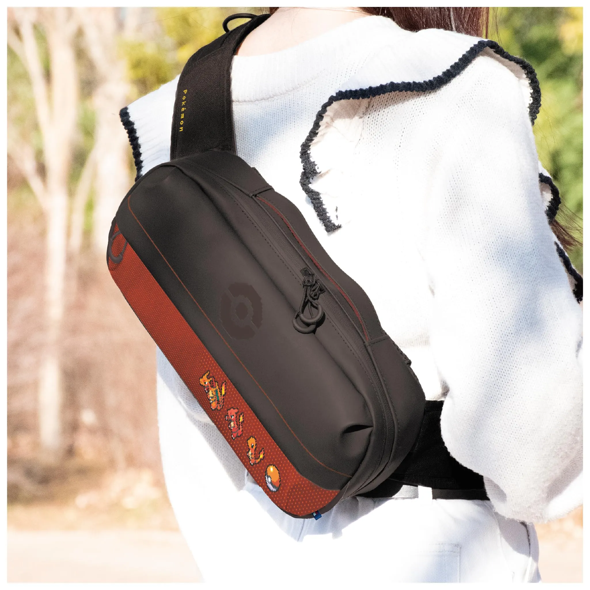 Hori Adventure Pack Borsa a tracolla doppia funzione (Pokémon Pixel Rosso) per Nintendo Switch 2, Switch, Switch Lite e Switch OLED - immagine 8