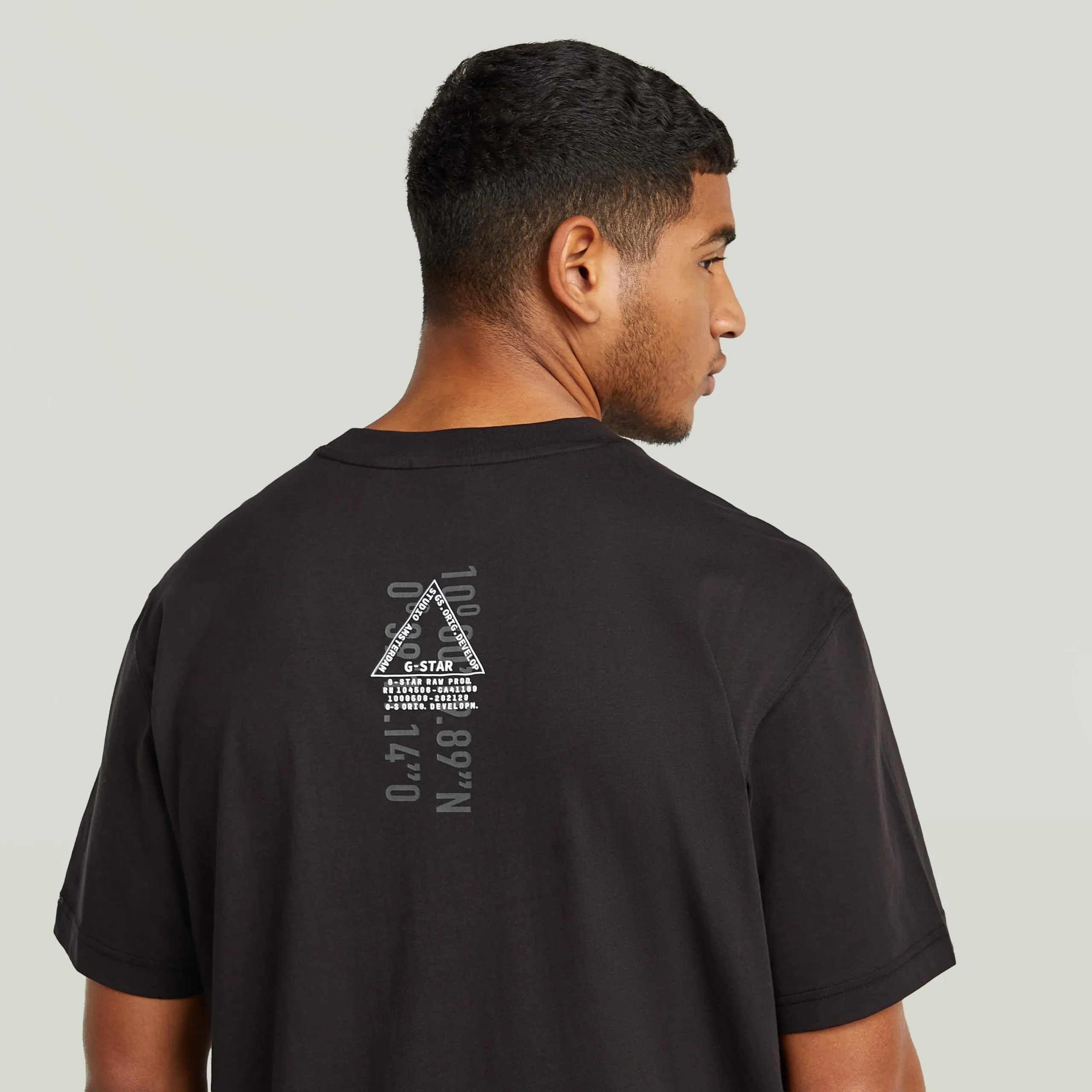 G-Star Men's Layered Back T-Shirt - XL - Black - immagine 5