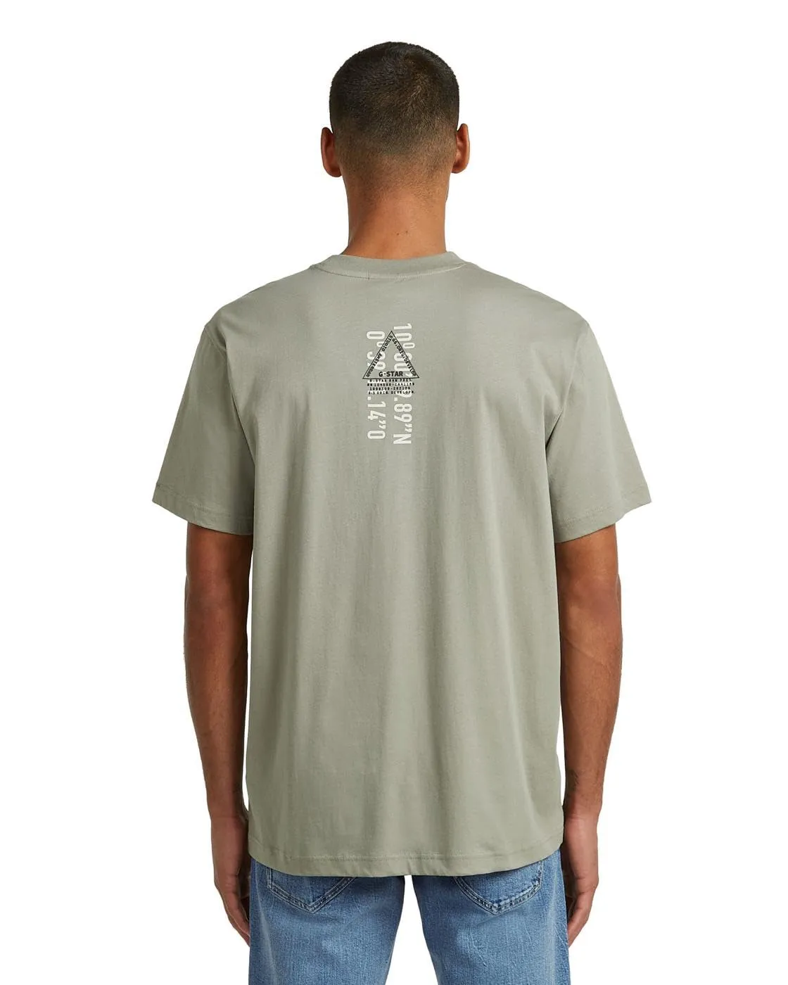 G-Star Men's Layered Back T-Shirt, Beige, Size XS - immagine 2