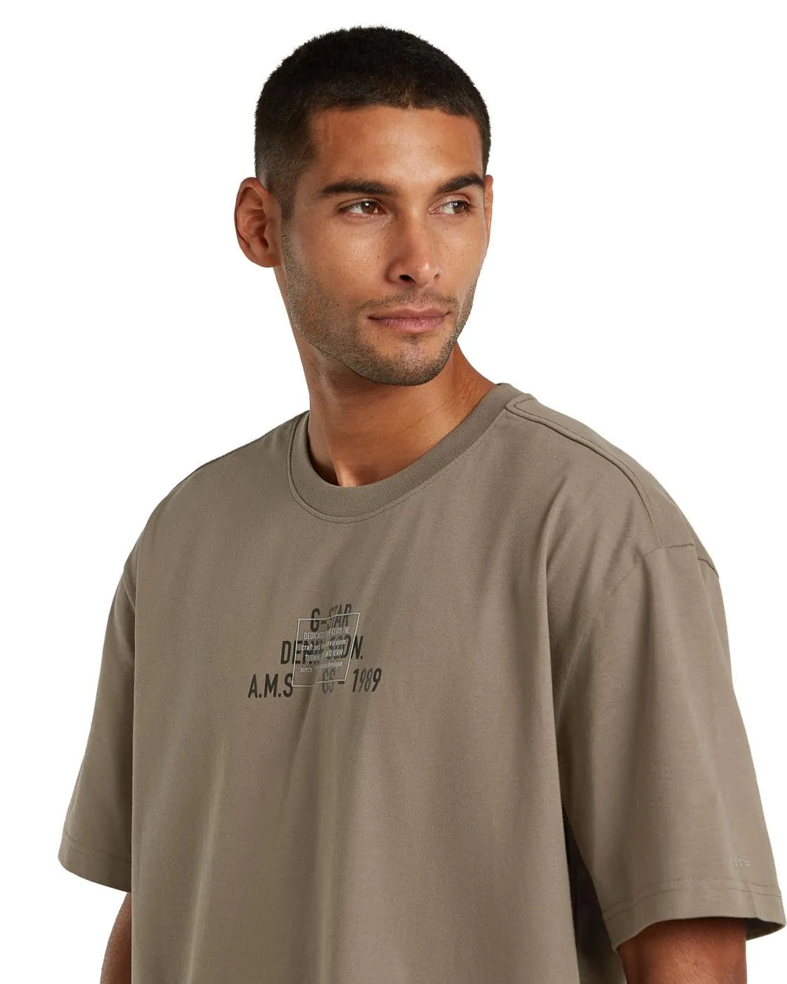 G-Star Raw C.V. Multi Technique Relaxed T-Shirt, Brown, M - immagine 5