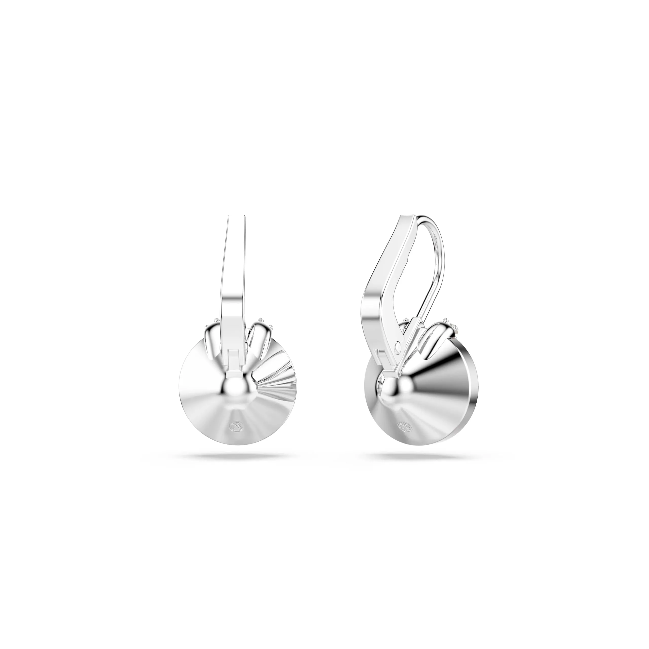 Swarovski Bella V Orecchini Pendenti con Cristalli Rosa, Taglio Round, Placcatura in Tonalità Rodio - immagine 4
