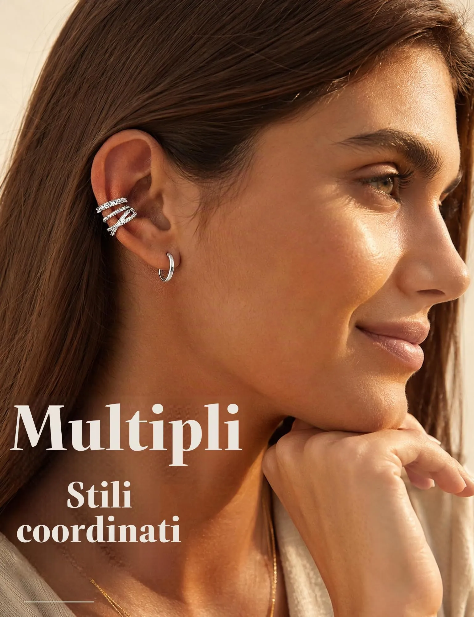 ADRAMATA Ear Cuff Orecchini Senza Buco, 4 Paia - immagine 4