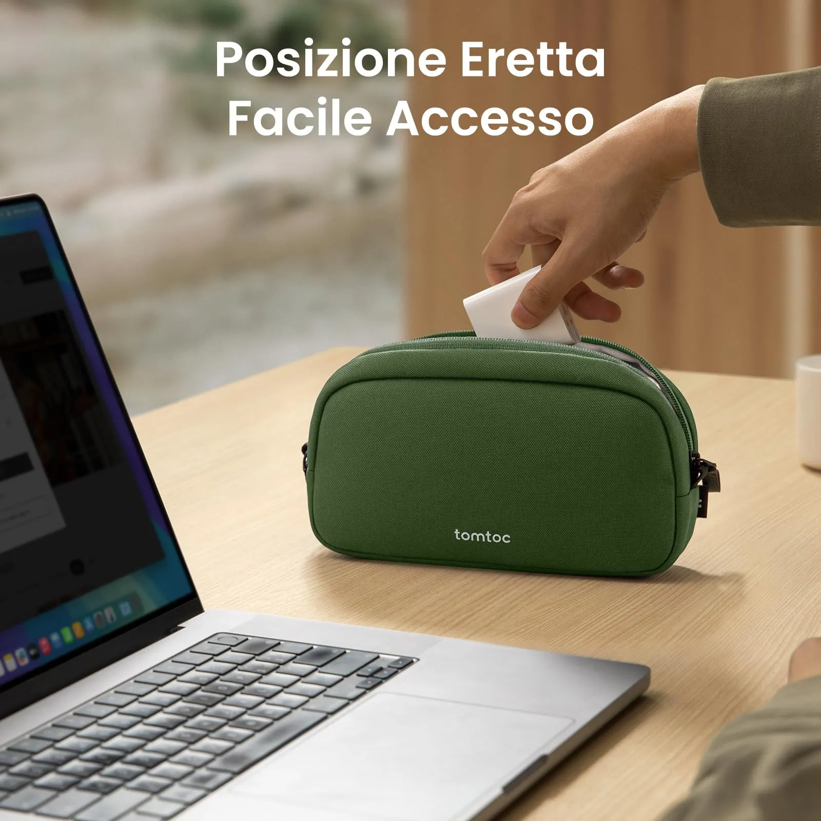 tomtoc Light-T12 Borsa Organizer Accessori Viaggio Tech Pouch - immagine 3