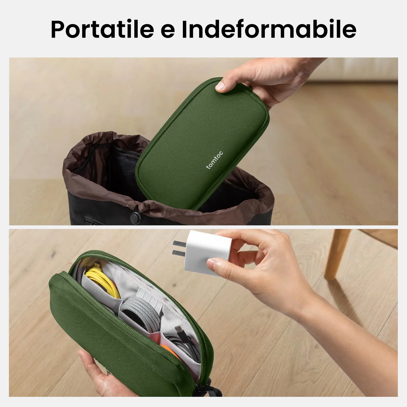 tomtoc Light-T12 Borsa Organizer Accessori Viaggio Tech Pouch - immagine 10