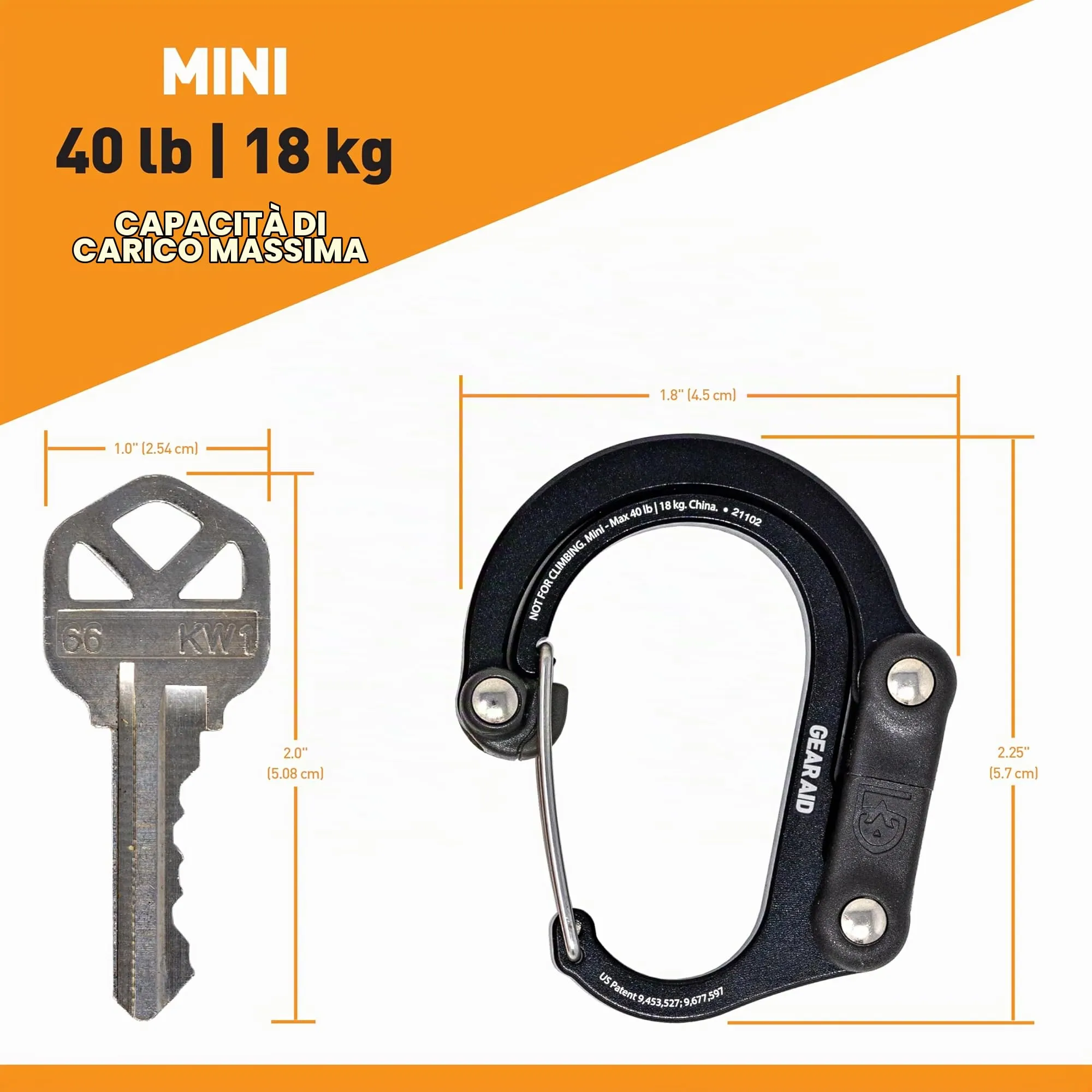 Gear Aid HeroClip Mini Multifunctional Hook and Clip - immagine 3