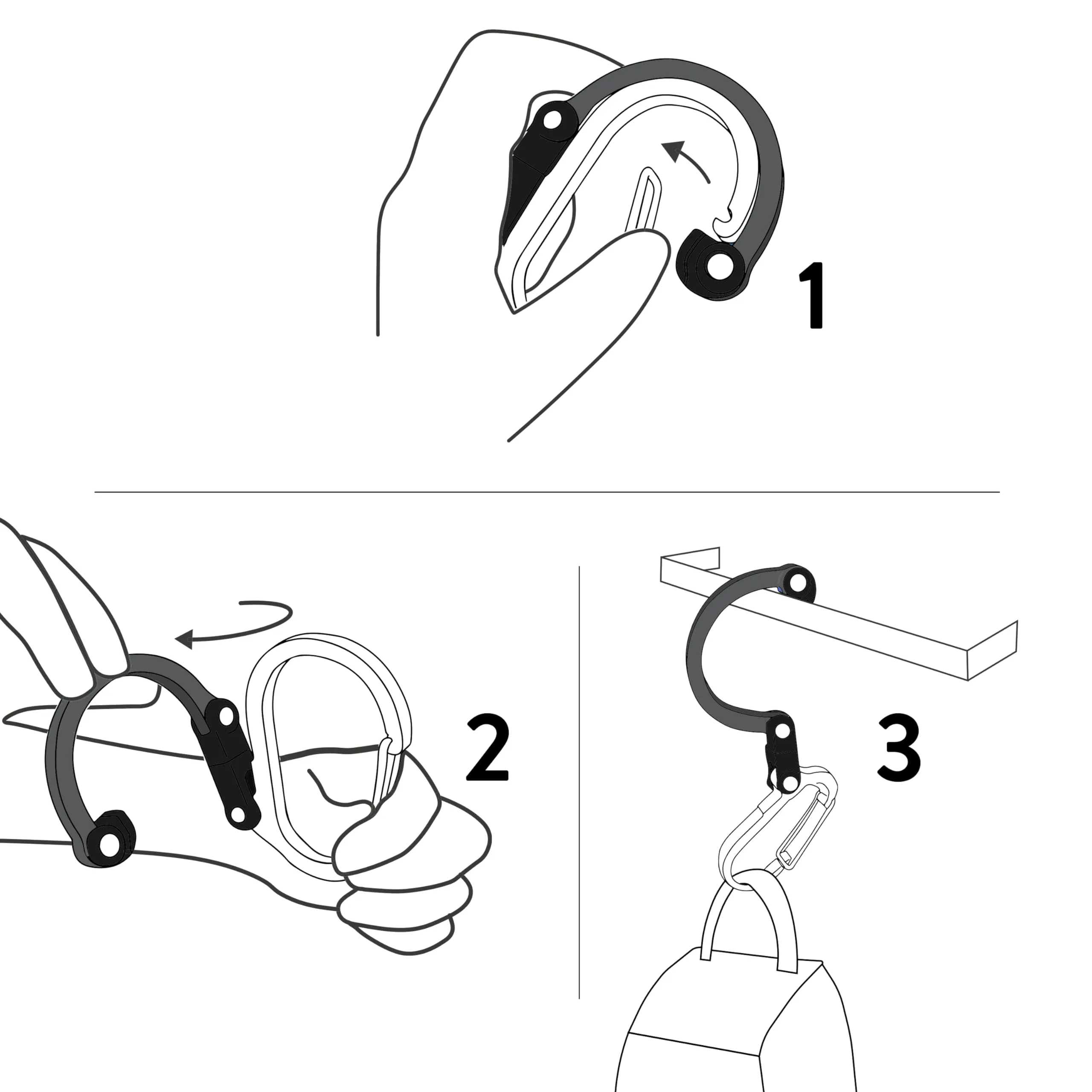 Gear Aid HeroClip Mini Multifunctional Hook and Clip - immagine 4