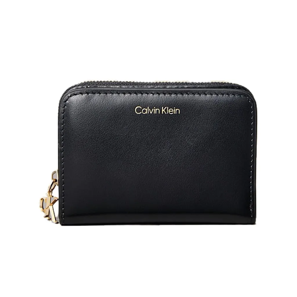 Calvin Klein Medium Flap Zip Around Wallet, Black - immagine 1