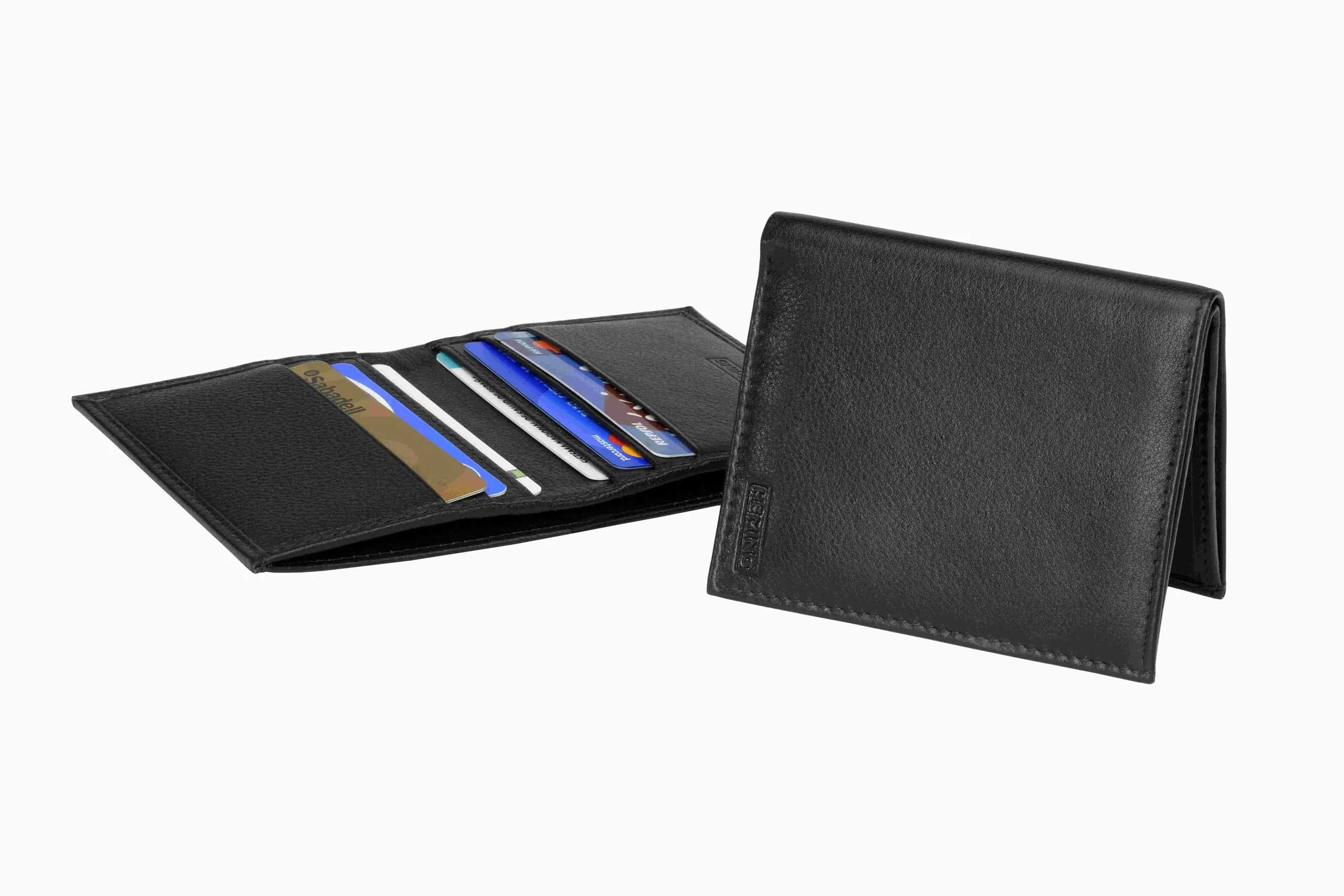 HEMING Portafoglio uomo slim in pelle nero - immagine 4