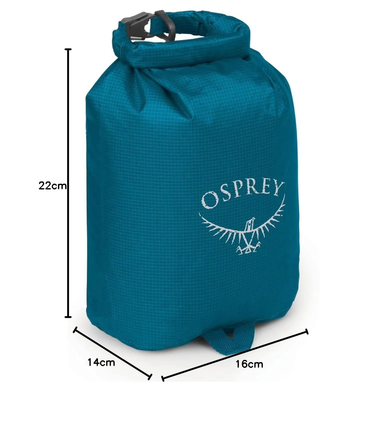 Osprey Ultralight Sacca Impermeabile, 3L, Waterfront Blue - immagine 2