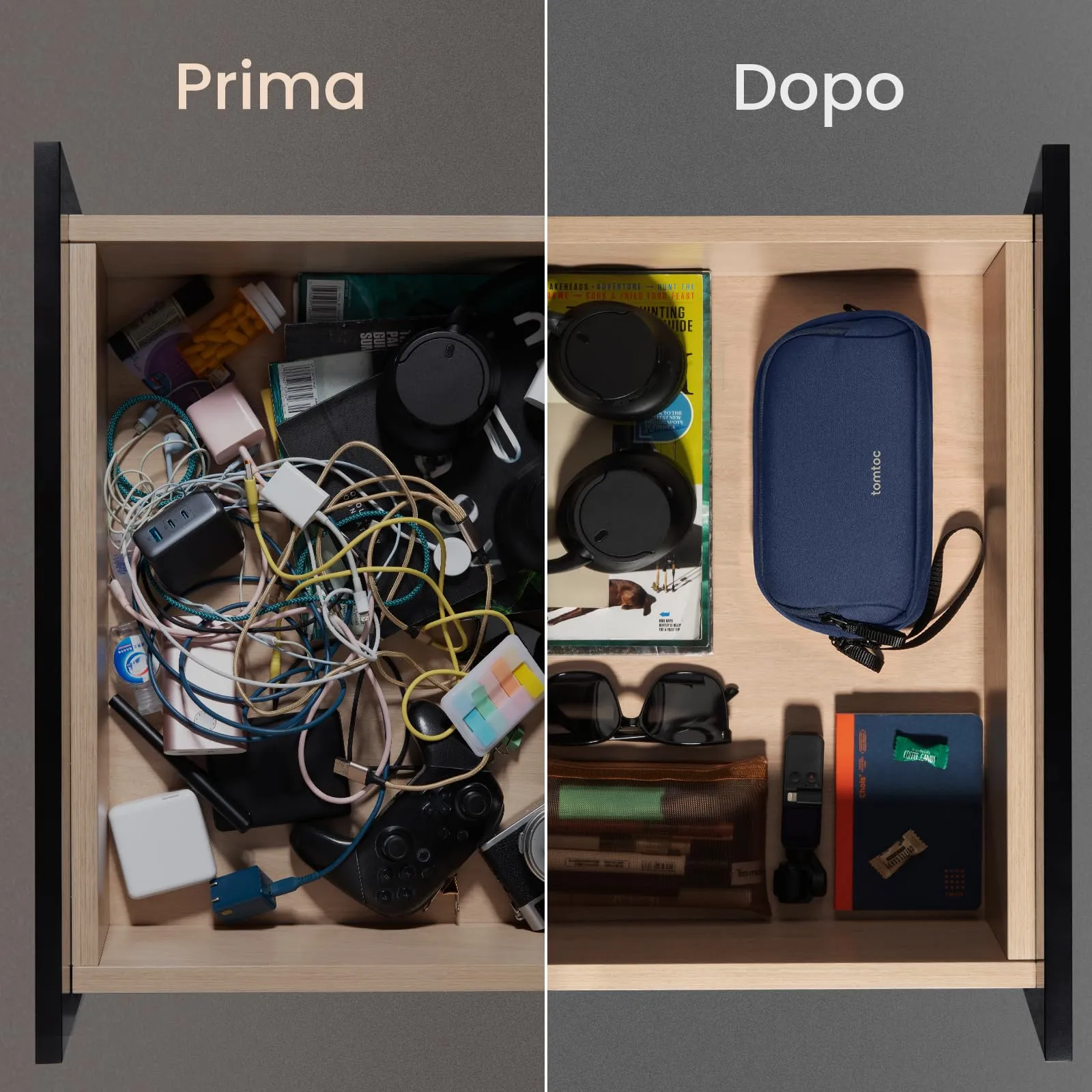 tomtoc Borsa Organizer per Elettronica e Accessori da Viaggio Light-T12 - immagine 9