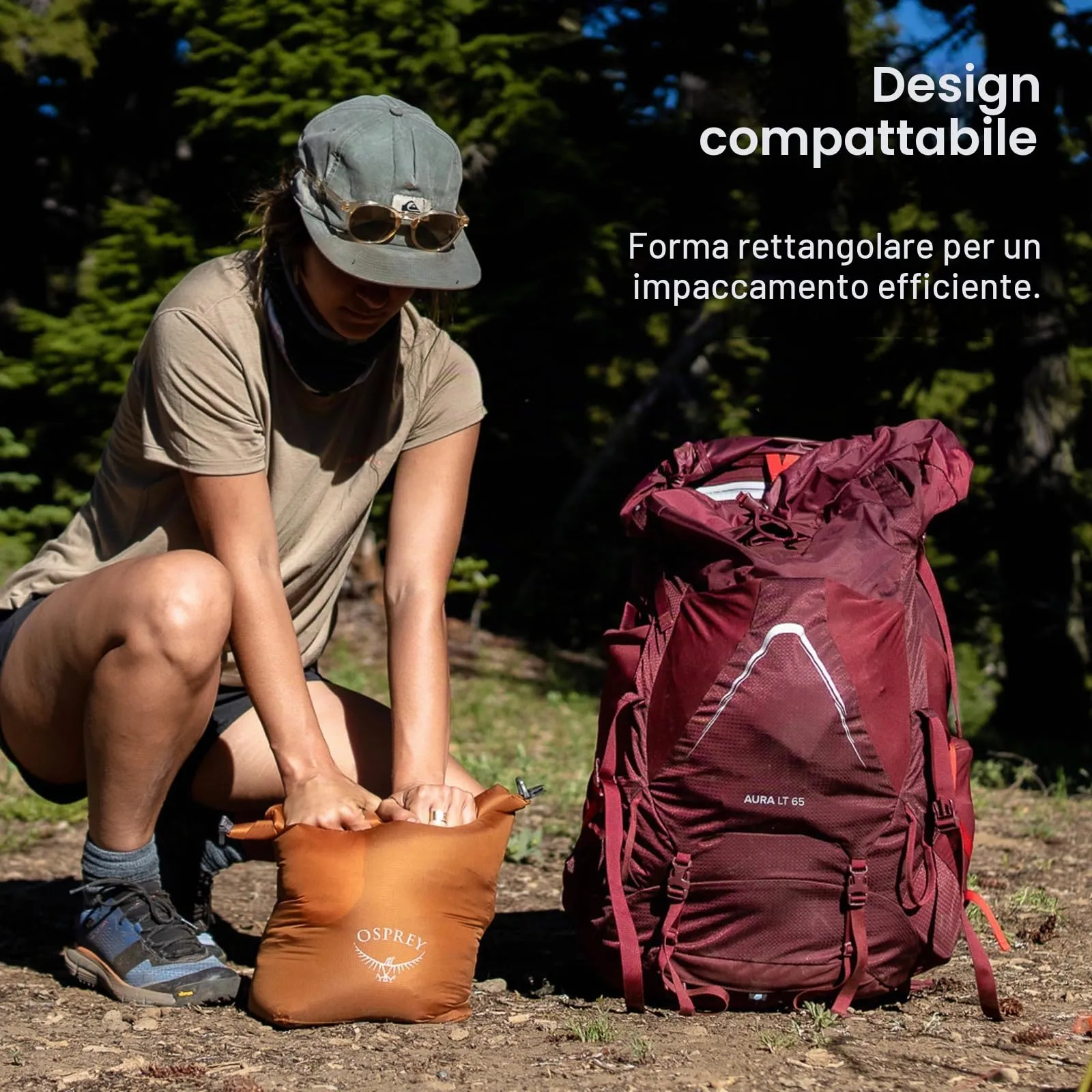 Osprey Ultralight Sacca Impermeabile, 35L, Black - immagine 4