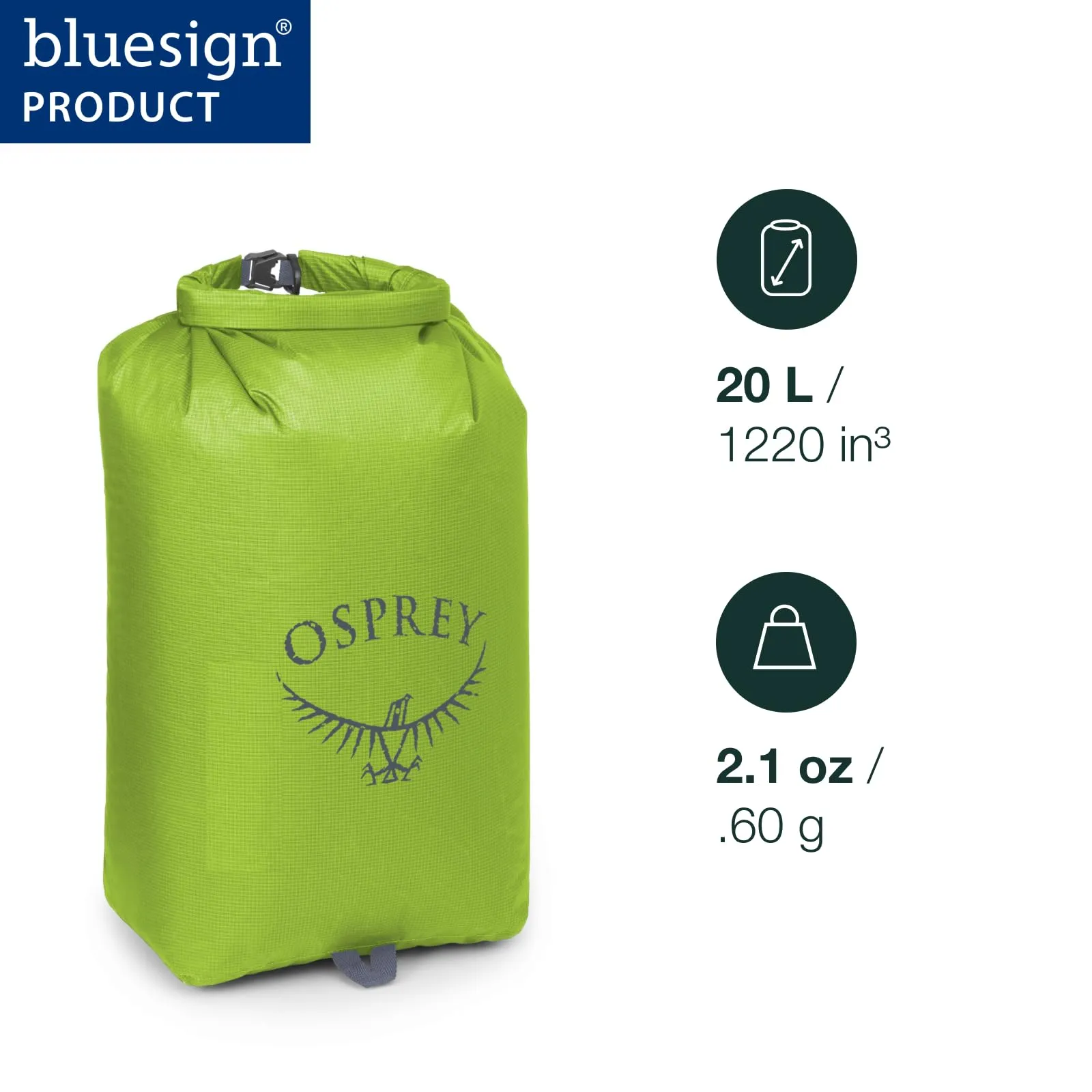 Osprey Ultralight Sacca Impermeabile, 20L, Mars Orange - immagine 2
