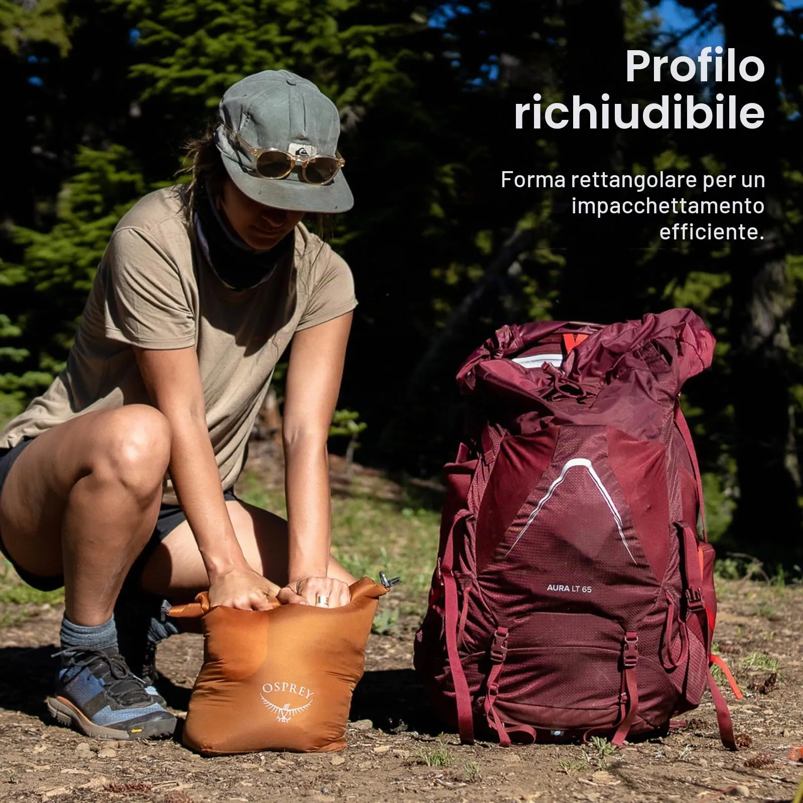 Osprey Ultralight Sacca Impermeabile, 3L, Black - immagine 5