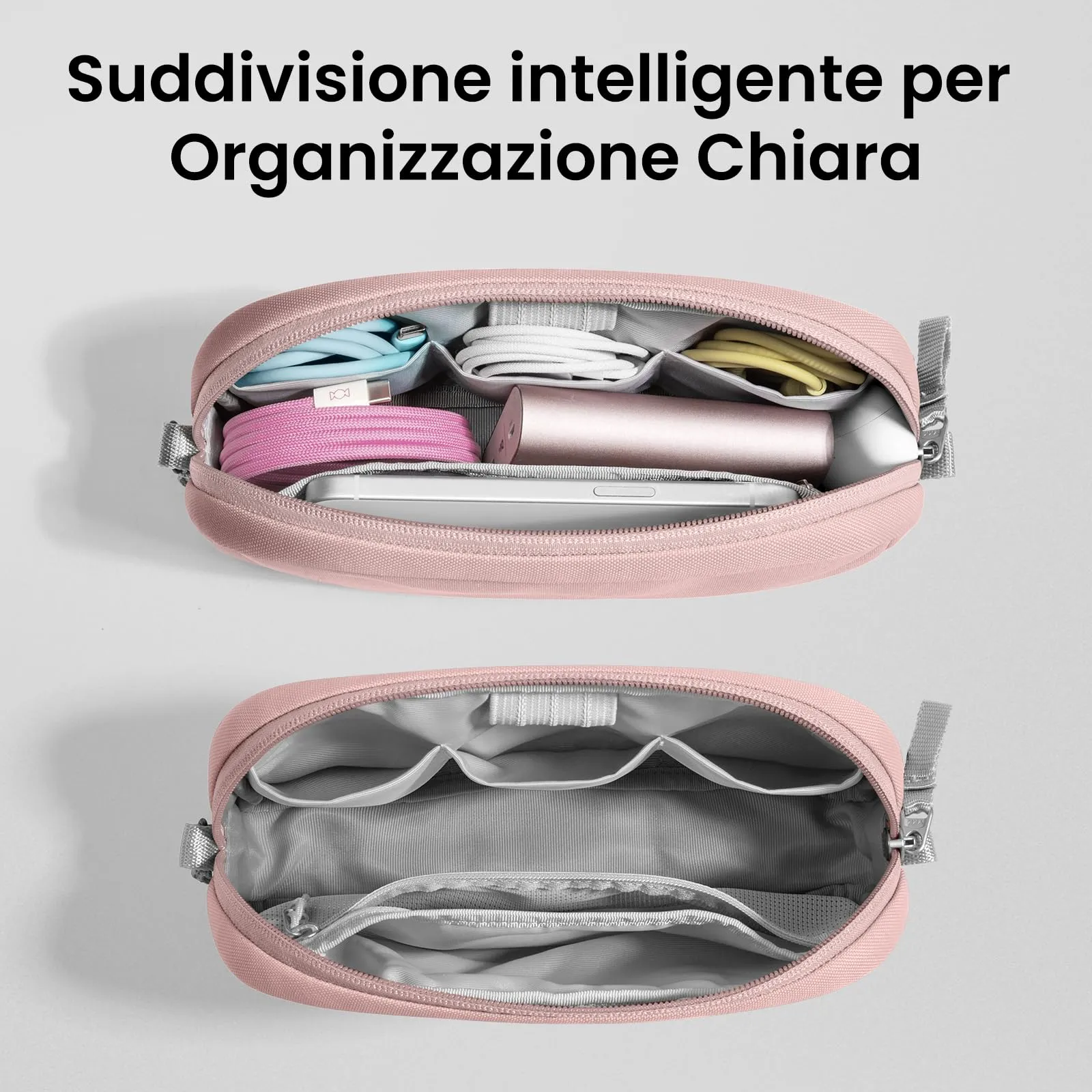 tomtoc Light-T12 Borsa Organizer Accessori Viaggio Tech Pouch - immagine 2
