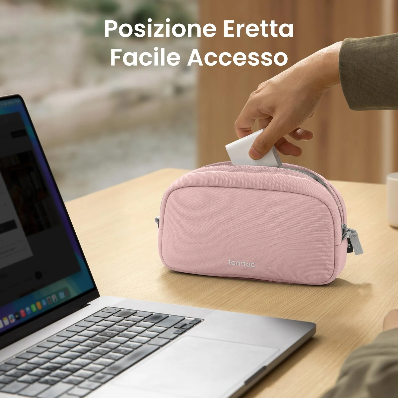 tomtoc Light-T12 Borsa Organizer Accessori Viaggio Tech Pouch - immagine 3