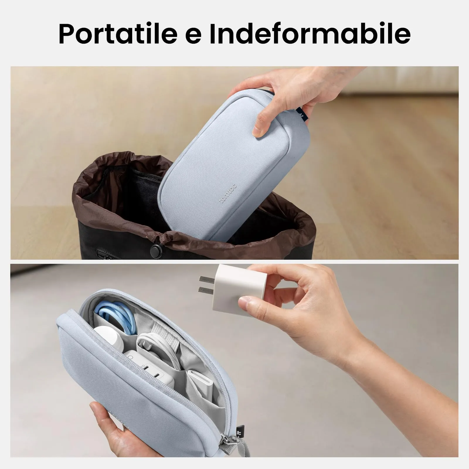 tomtoc Borsa Organizer Accessori Viaggio Tech Pouch Light-T12 - immagine 10