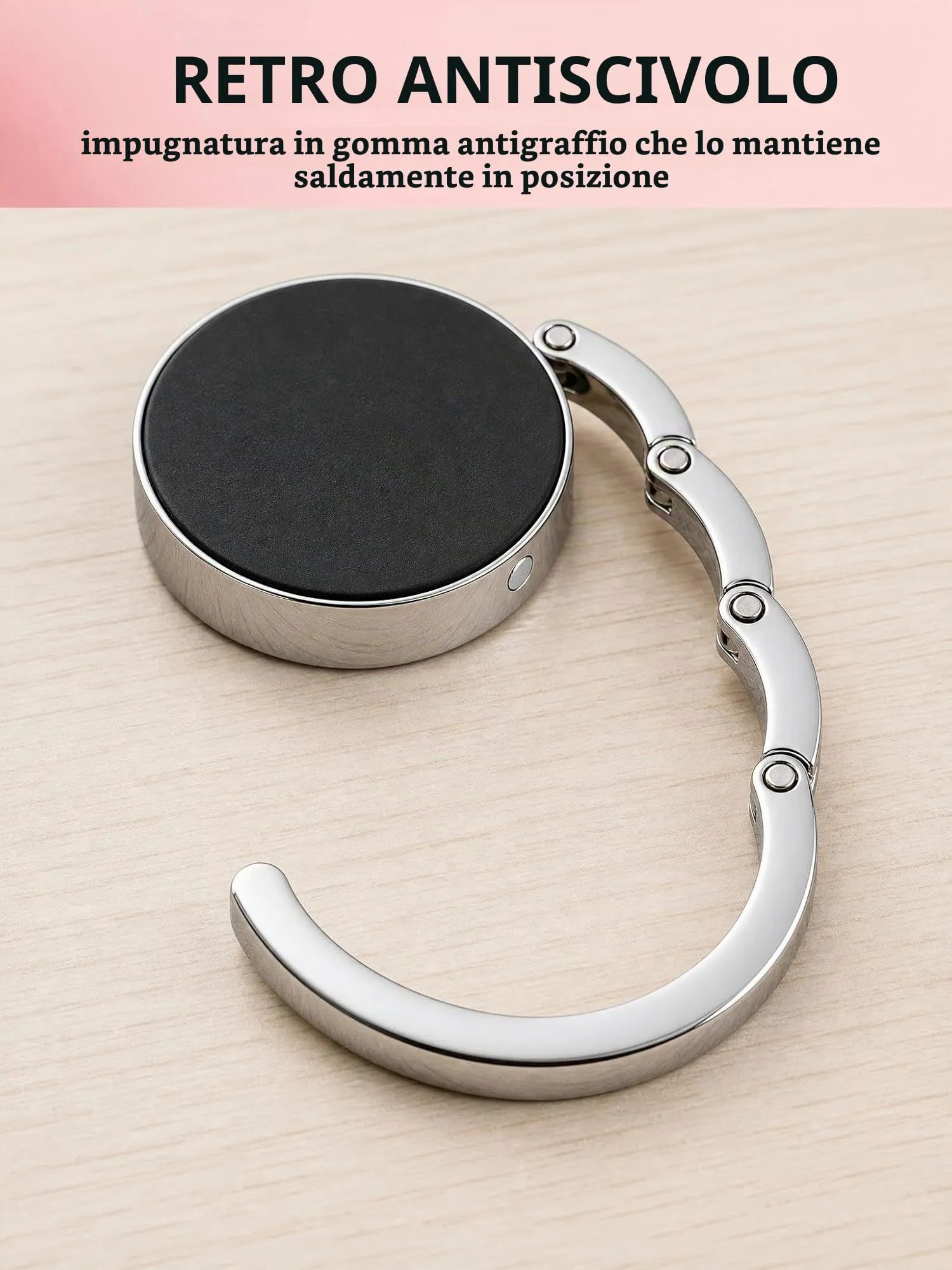 YAZWUR Ganci Appendiborsa da Tavolo Antiscivolo, 3 Pezzi - immagine 5