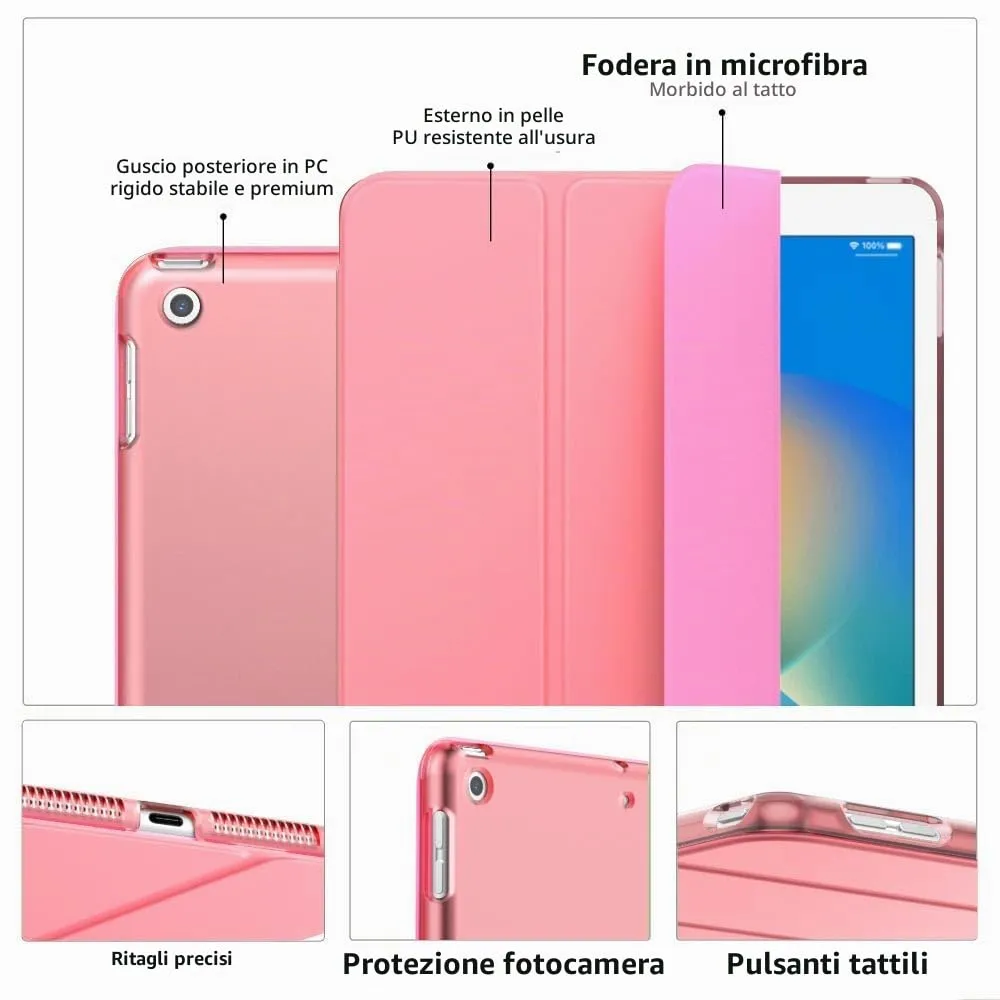 MoKo Cover for iPad 9th/8th/7th Gen 10.2" (2021/2020/2019) - Conchiglia - immagine 4