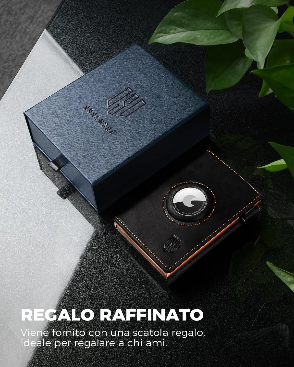 DODENSHA MagSnap Portafoglio Uomo con Protezione RFID e Slot Airtag - immagine 6