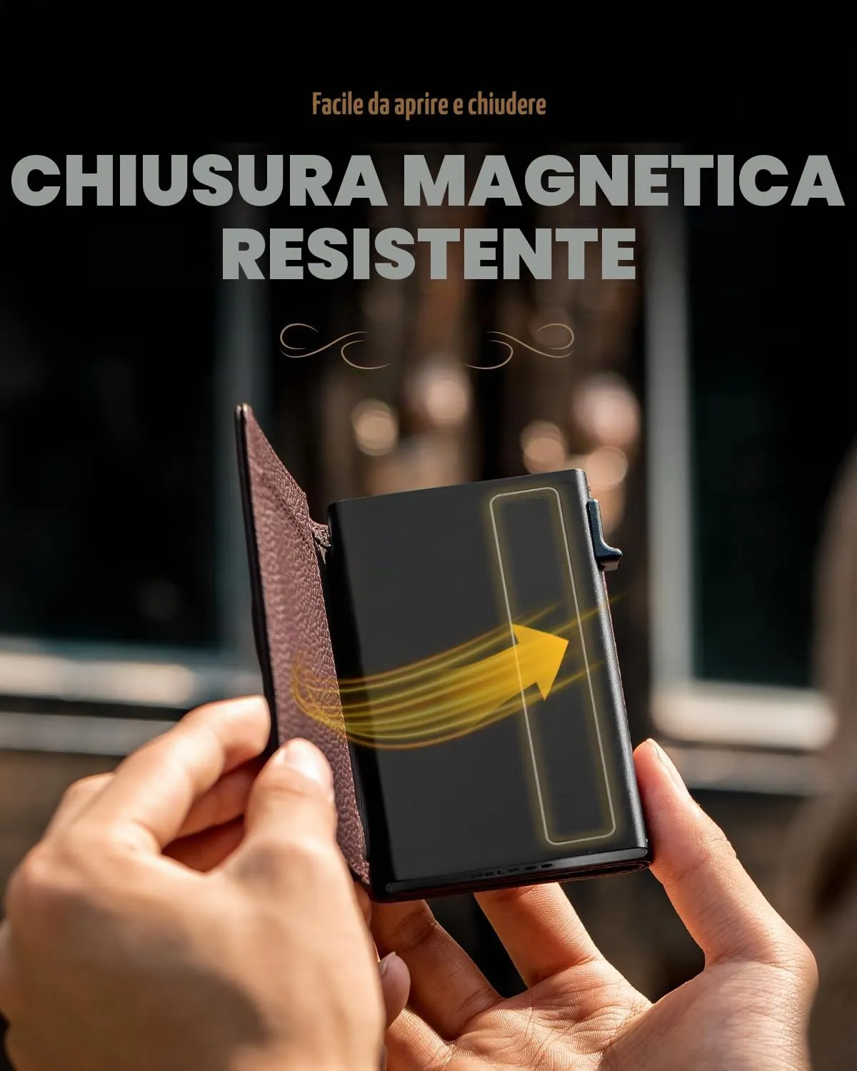 DODENSHA MagSnap Pepple Airtag Smart Wallet for Men with Coin Pocket and Credit Card Holder - immagine 2