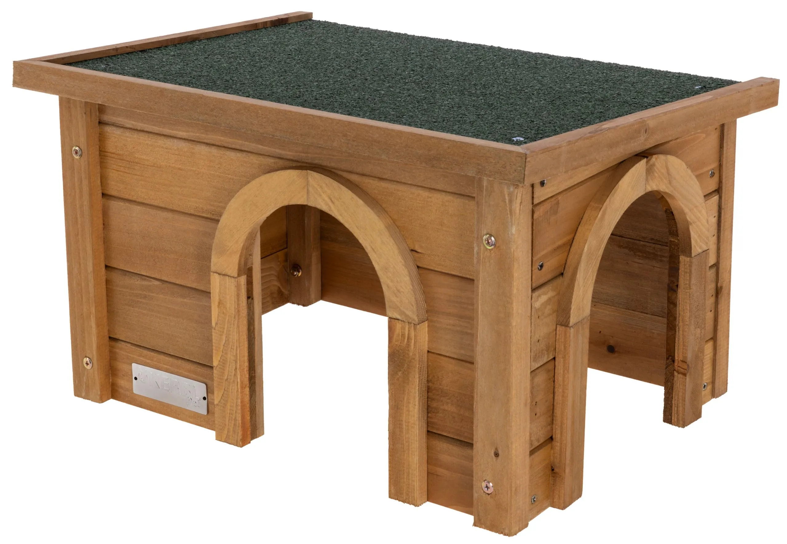 Kerbl Casetta per roditori in abete rosso con tetto in bitume 82852 - immagine 1