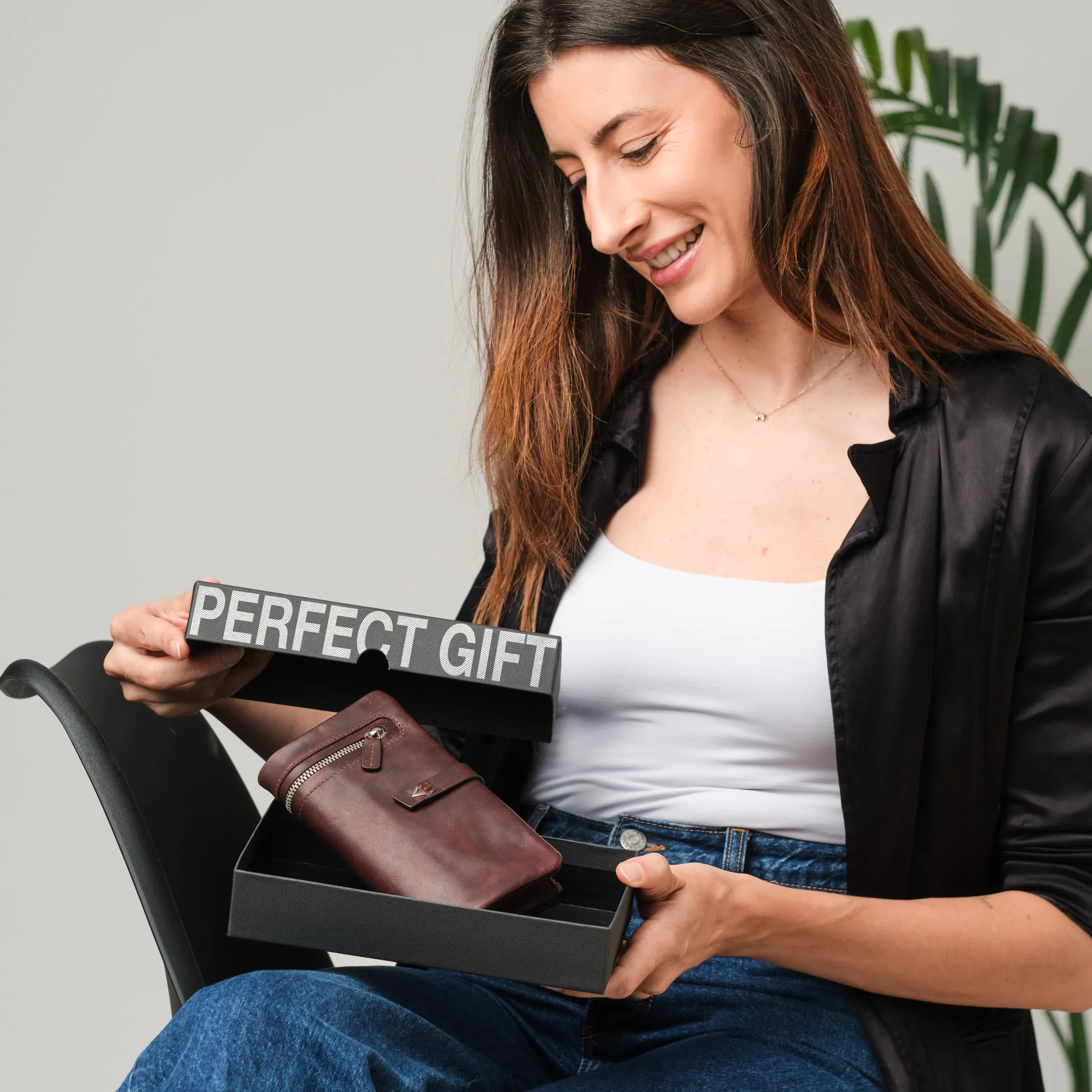 Lavalen Portafoglio Donna in Pelle con Portamonete Estraibile e Protezione RFID, Marrone, Talla Grande (17x9cm) - immagine 7
