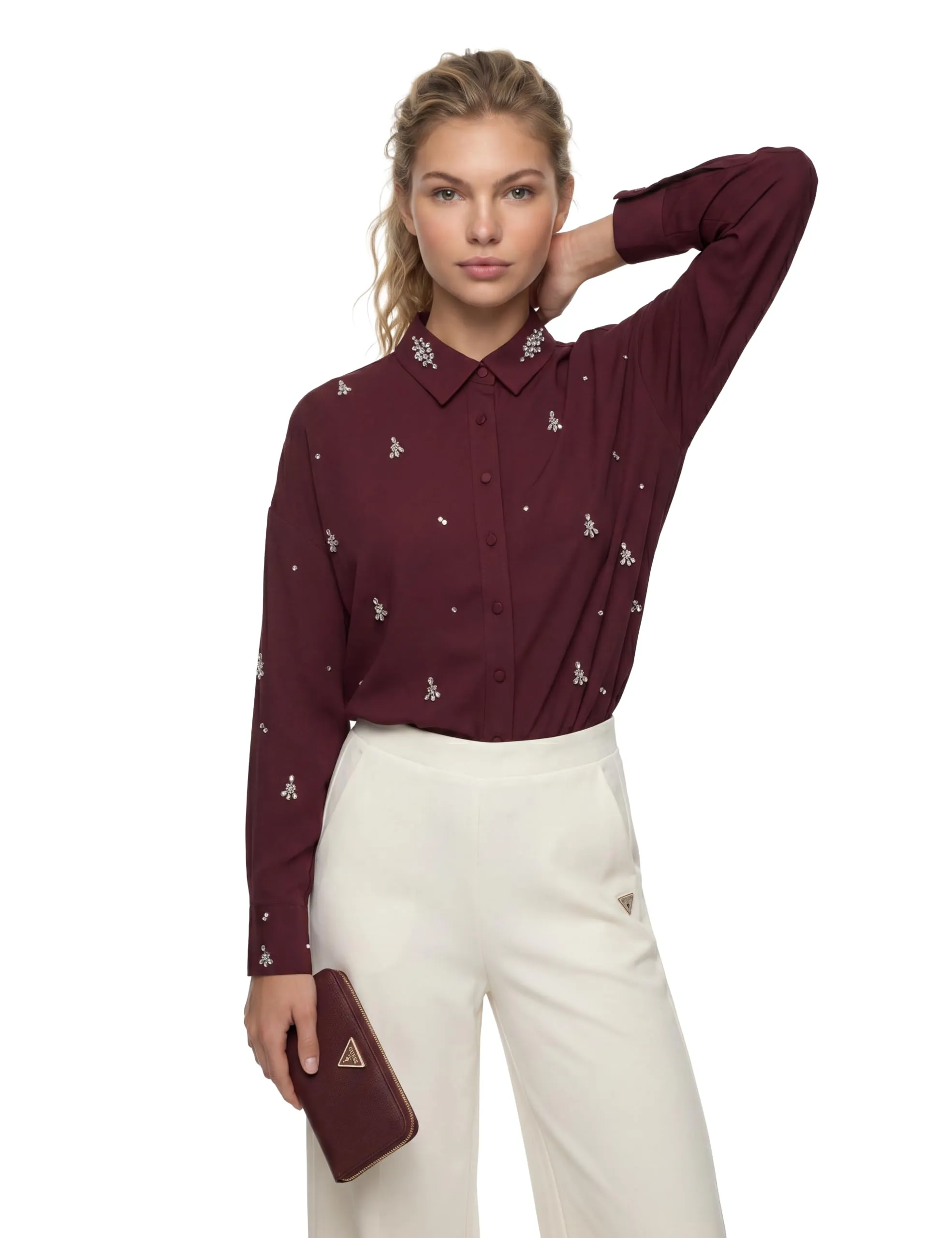 Guess Laurel II Portafoglio Donna Grande con Zip - immagine 6