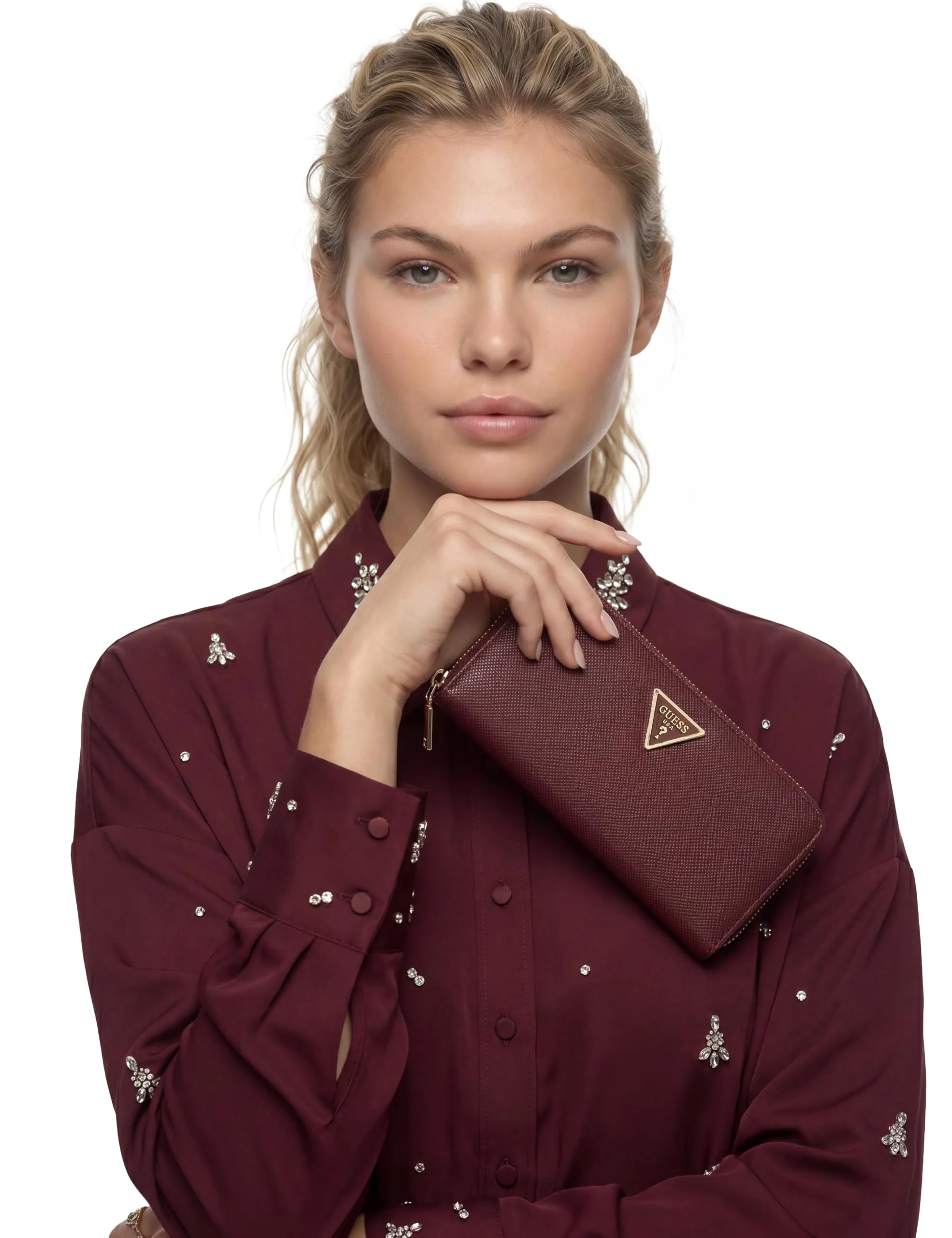 Guess Laurel II Portafoglio Donna Grande con Zip - immagine 7