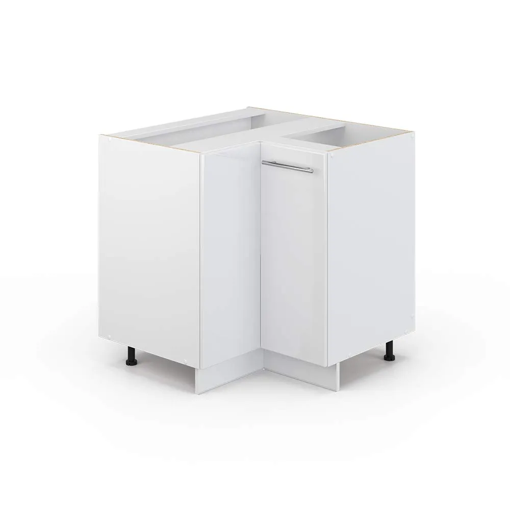 Vicco Mobile angolare cucina Fame-Line, Bianco lucido, 80.5 cm - immagine 1