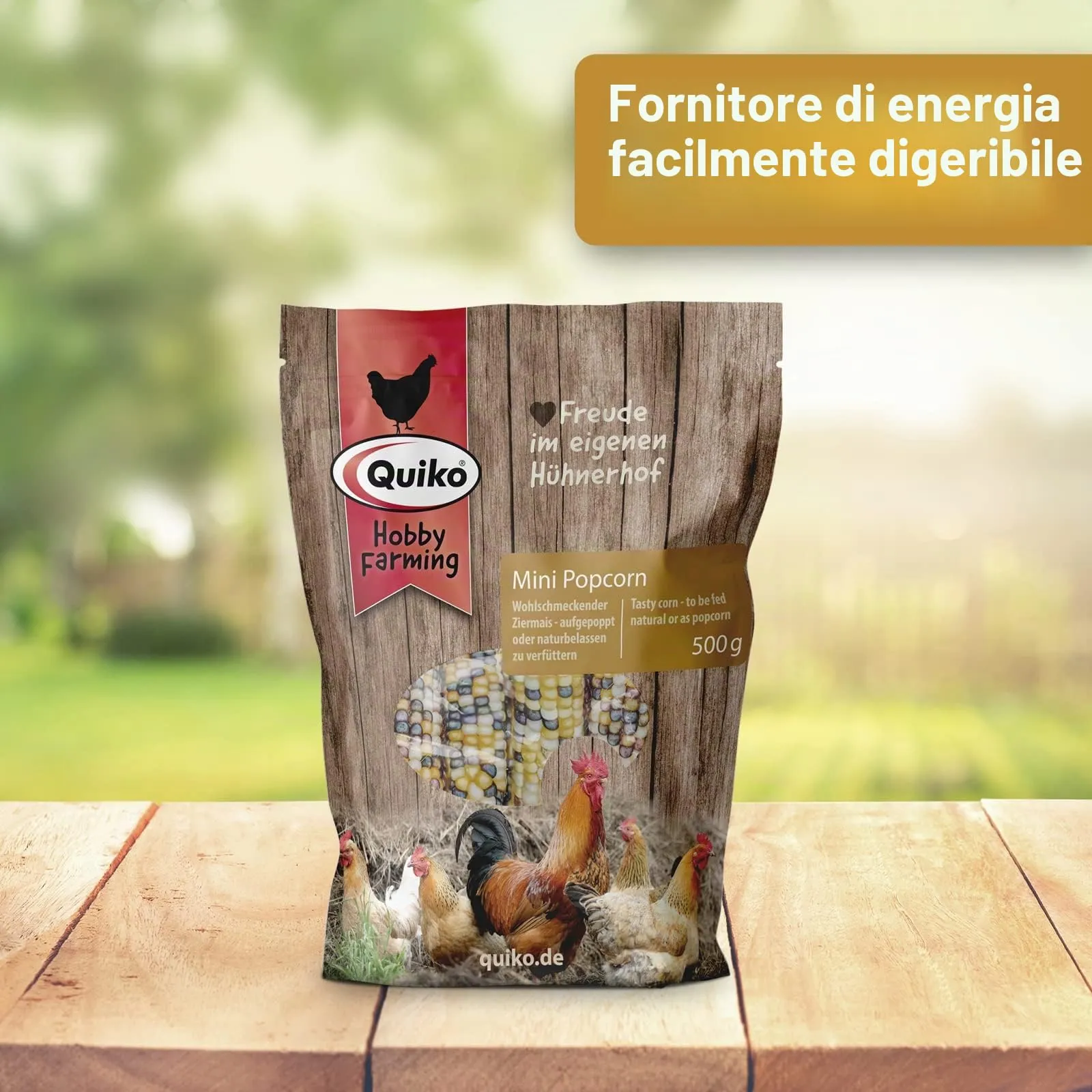 Quiko Hobby Farming Mini Popcorn per Pollo 500 g - immagine 2