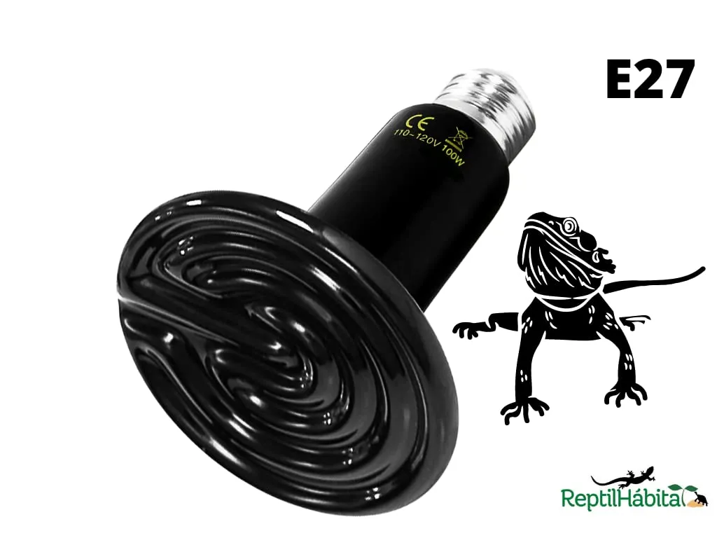 ReptilHábitat Lampada Riscaldante a Infrarossi per Rettili e Pulcini, 75W - immagine 7