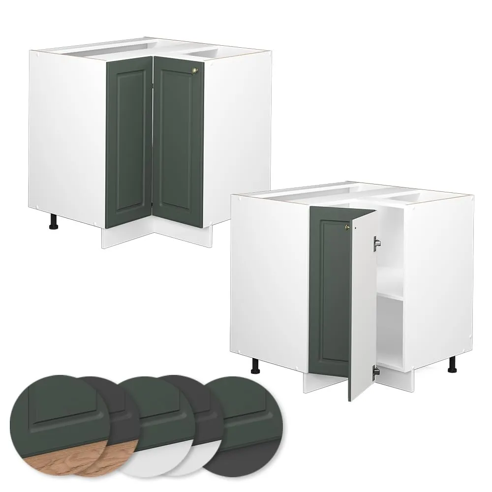Vicco Mobile ad Angolo Cucina Fame-Line, Verde-oro Country, 80.5 cm - immagine 6