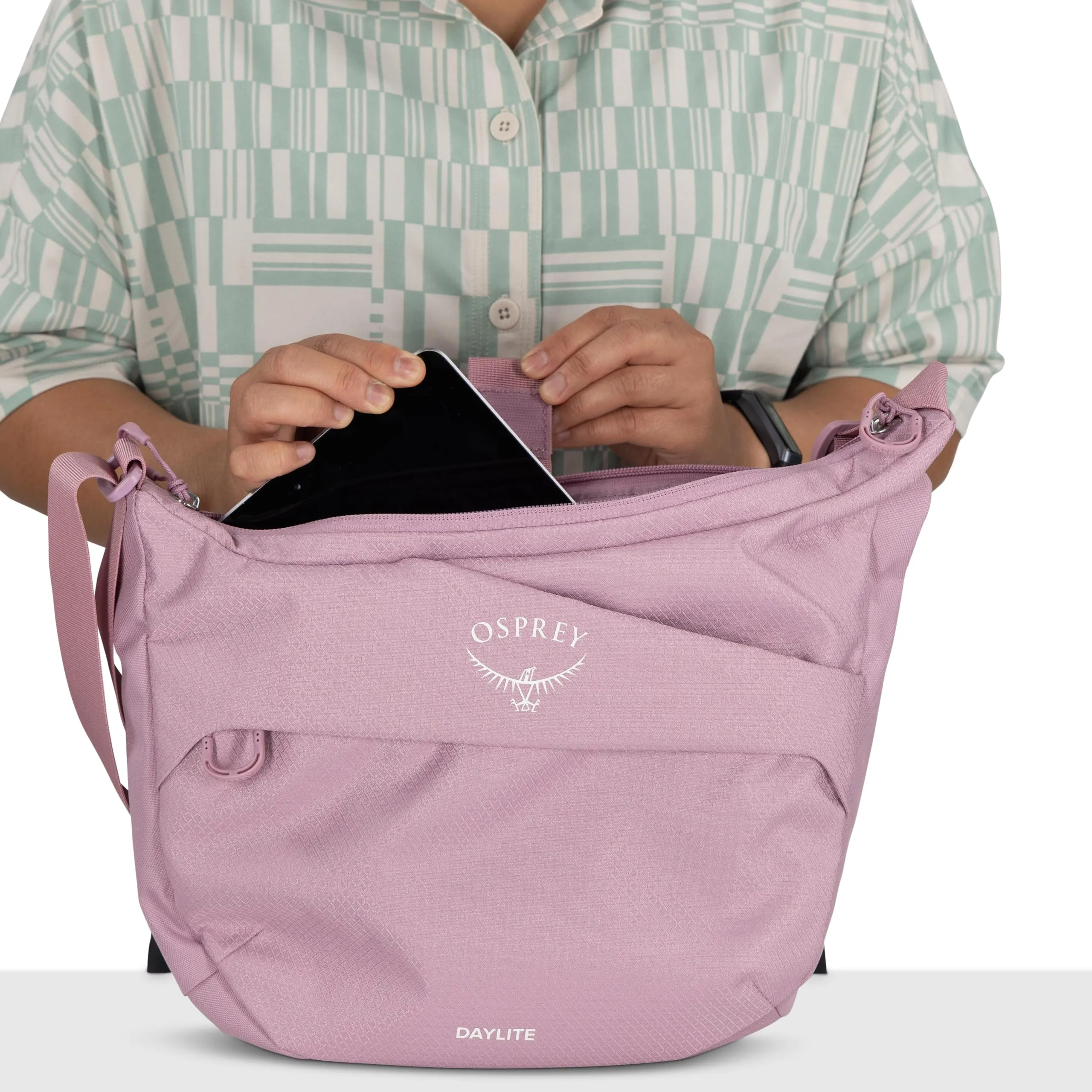 Osprey Daylite Borsa a tracolla, 6L, Iris Pink - immagine 2