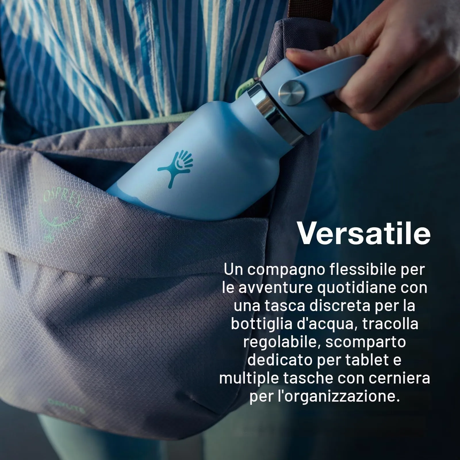 Osprey Daylite Borsa a tracolla, 6L, Iris Pink - immagine 6