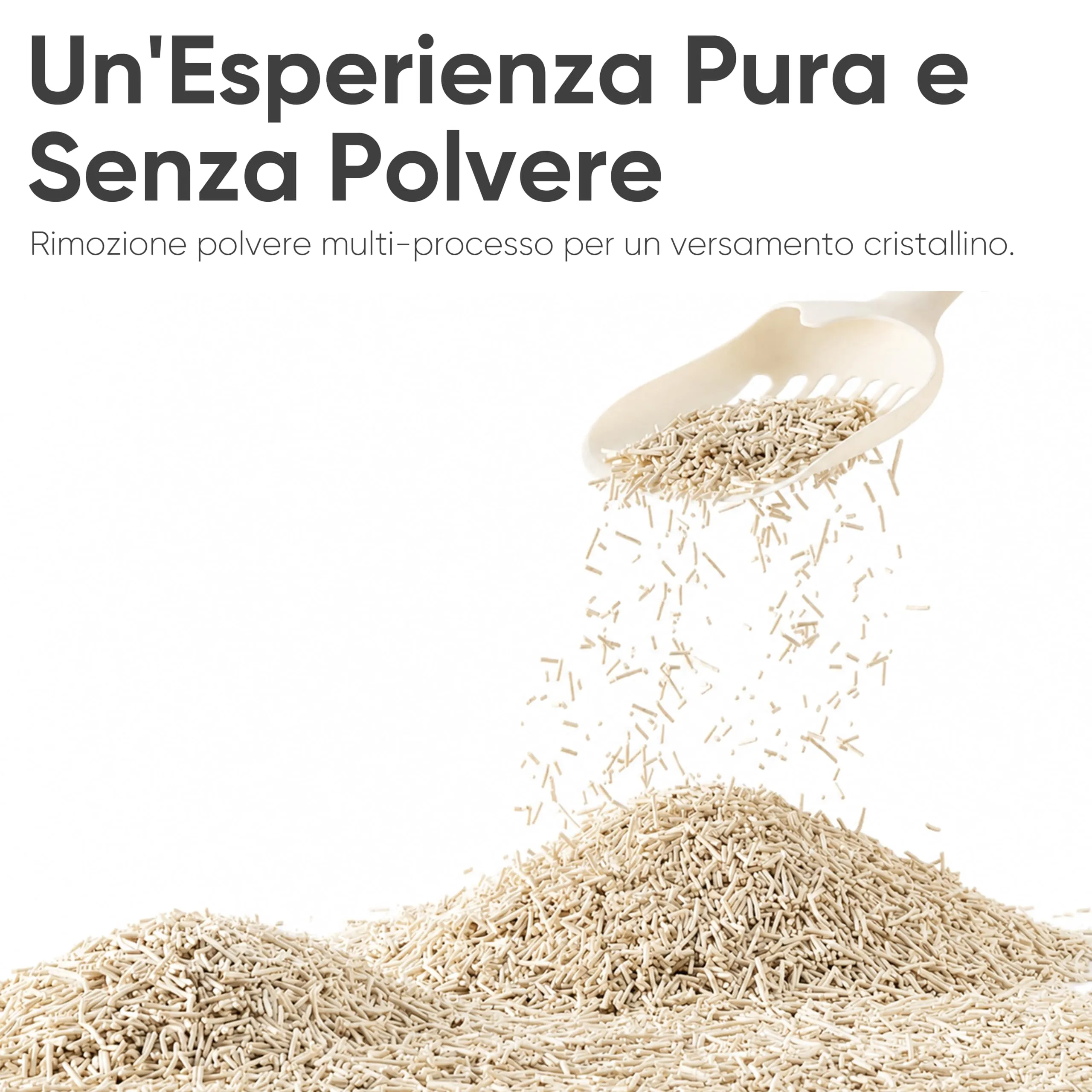 FUKUMARU Lettiera per Gatti al Tofu, 10.8kg / 24L, Senza Profumo, Agglomerante, Pellet Vegetali Naturali - immagine 3