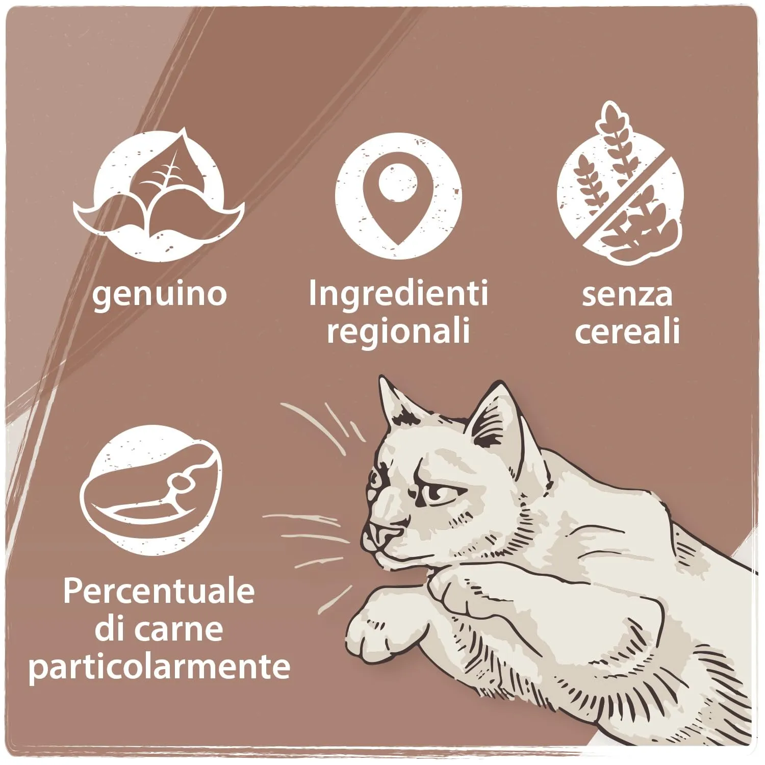 VenandiAnimal Mangime per Gatti Premium Vitello Mono-Proteina Senza Cereali, 6 x 400 g - immagine 6