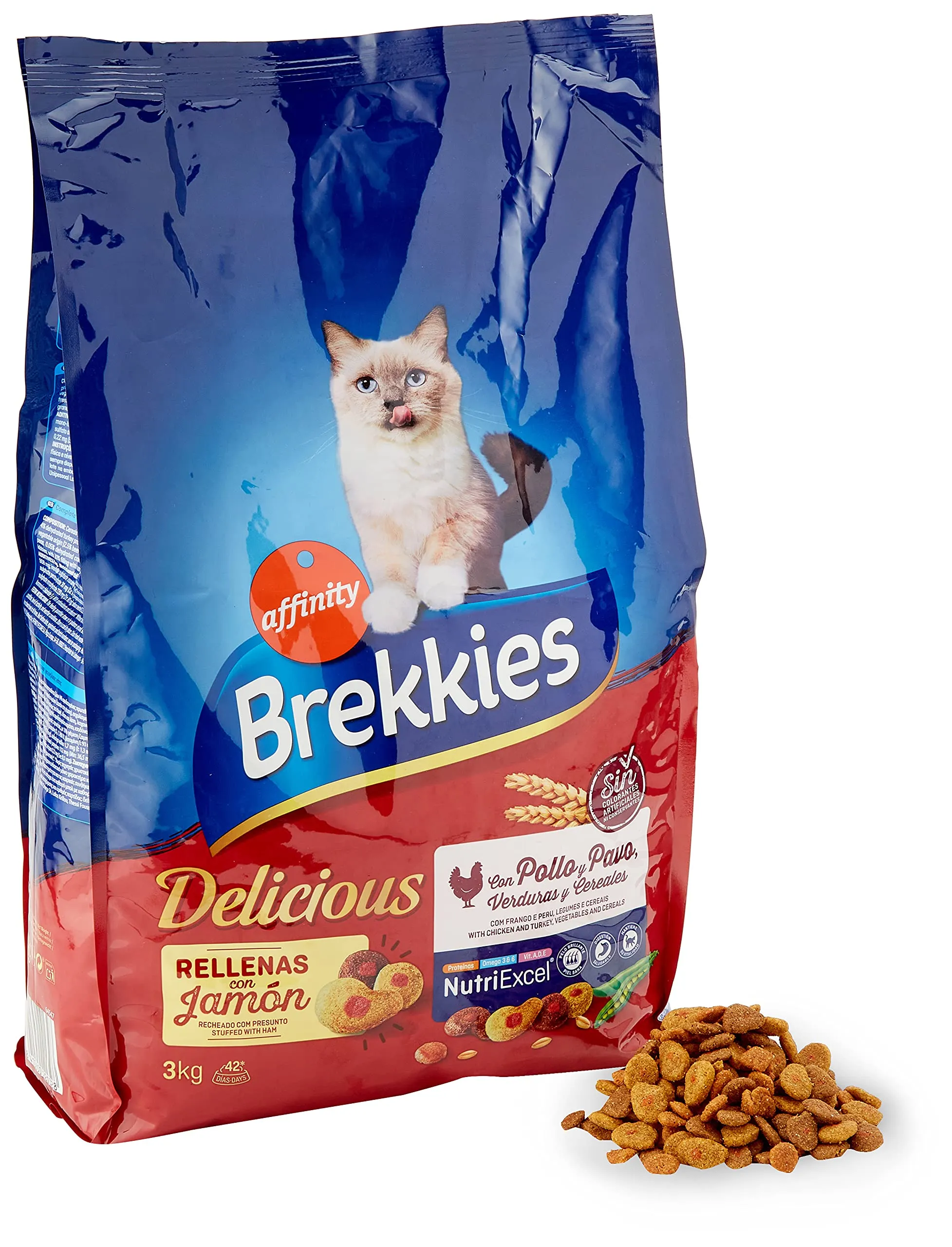 Brekkies Cibo per Gatti con Pollame e Verdure, 3 kg - immagine 1