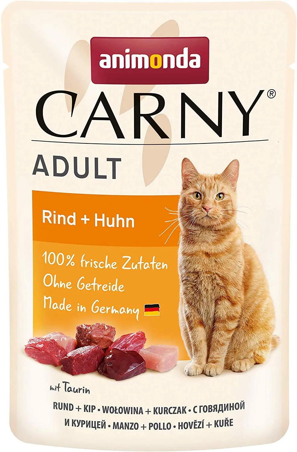 animonda Carny Adult Cibo Umido per Gatti Manzo e Pollo 12 x 85 g - immagine 1