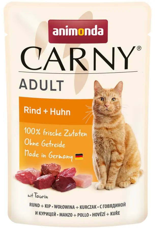 animonda Carny Adult Cibo Umido per Gatti Manzo e Pollo 12 x 85 g - immagine 2