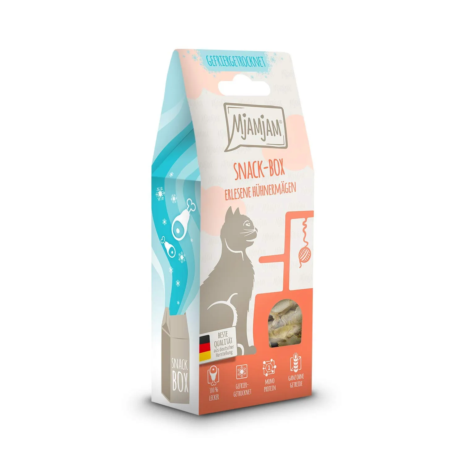 MjAMjAM Snackbox per Gatti, Stomaci di Pollo, 35 g - immagine 1