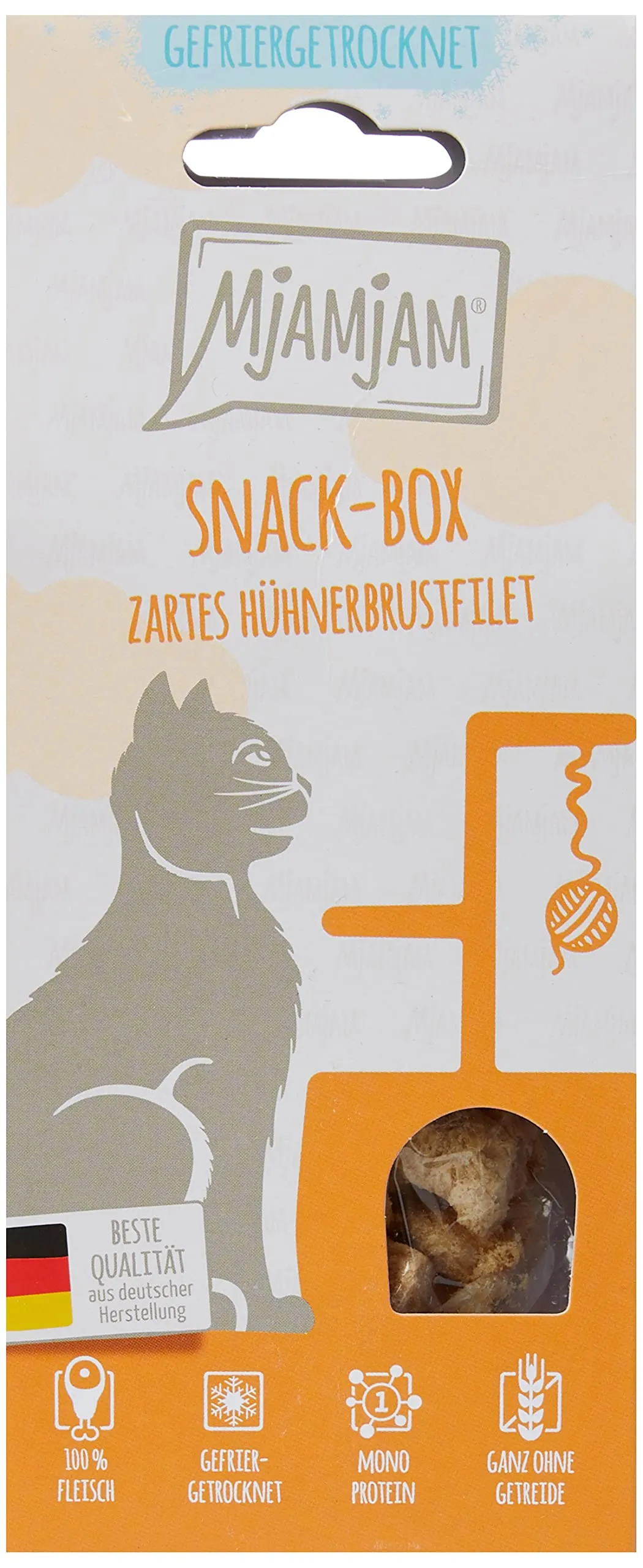 MjAMjAM Snackbox per Gatti, Filetto di Petto di Pollo, 40 g - immagine 1