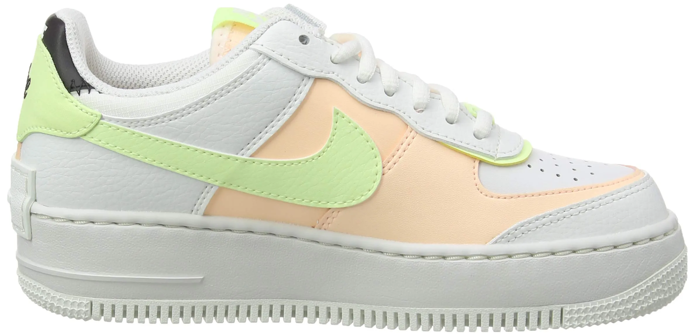 Nike AF1 Shadow, Summit White Crimson Tint Black Barely Volt Summit White, 35.5 EU - immagine 6