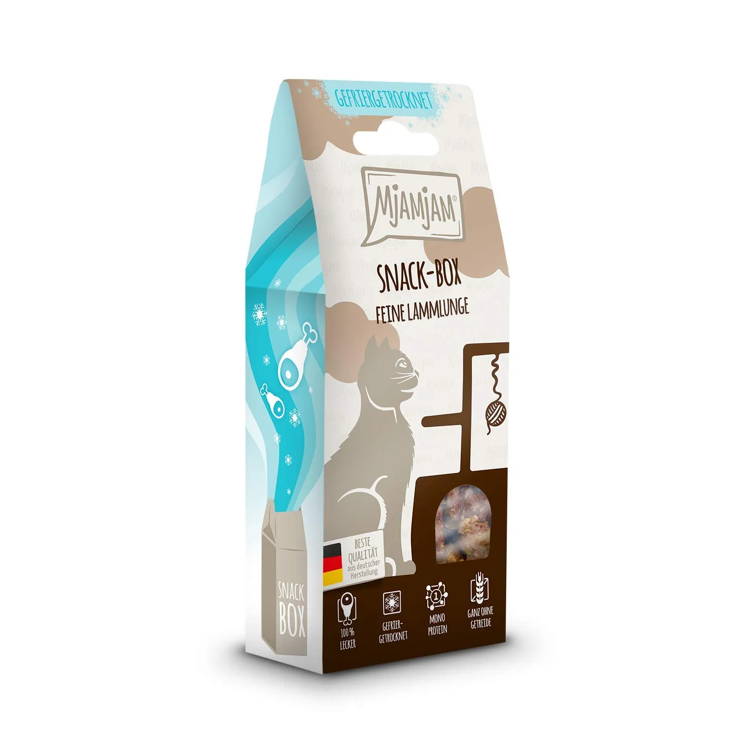 MjAMjAM Snack Premium per Gatti, Polmone di Agnello, 35 g - immagine 1