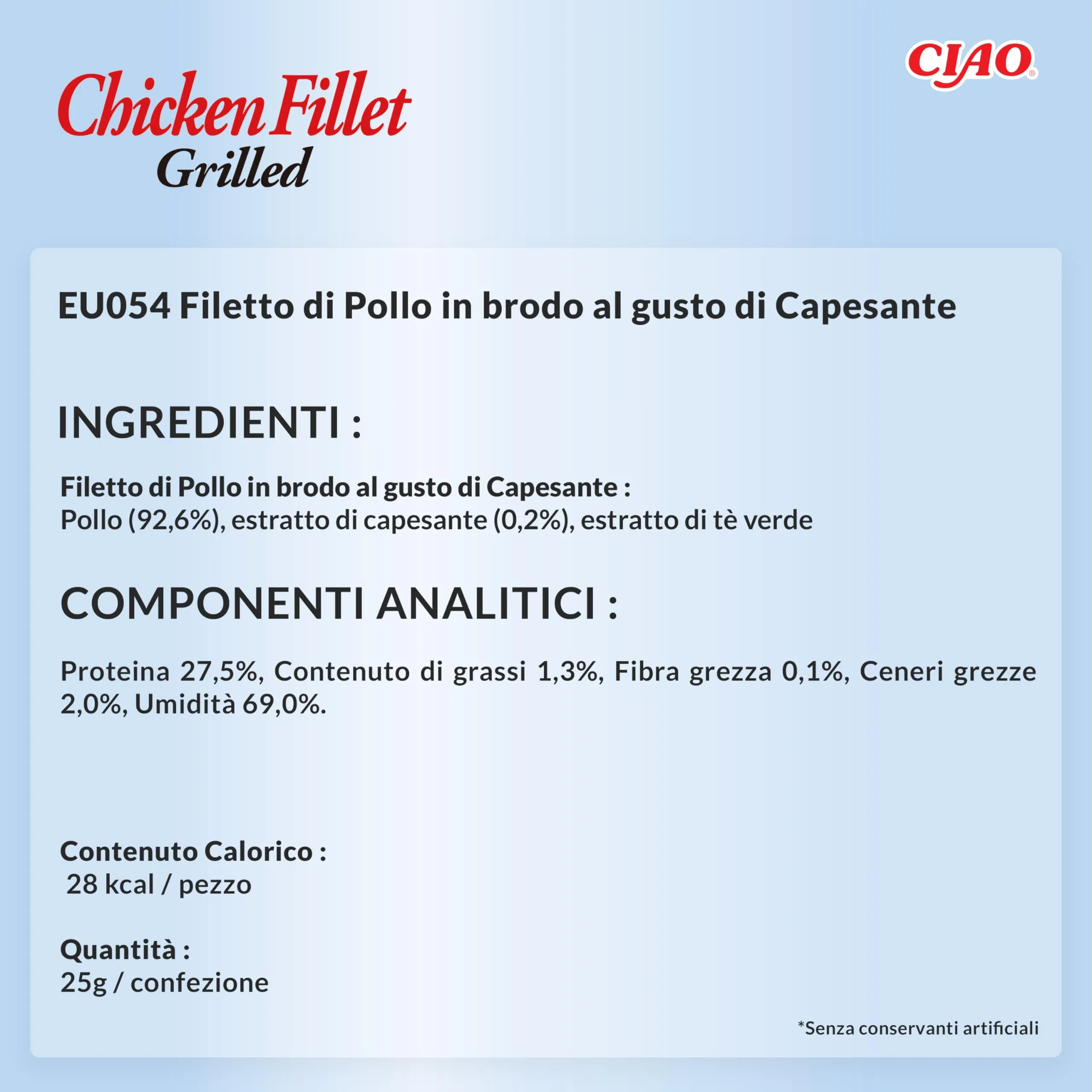 INABA Filetti di Pollo Grigliato in Brodo al Gusto di Capesante per Gatti, Grain-Free, 1 x 15g - immagine 7