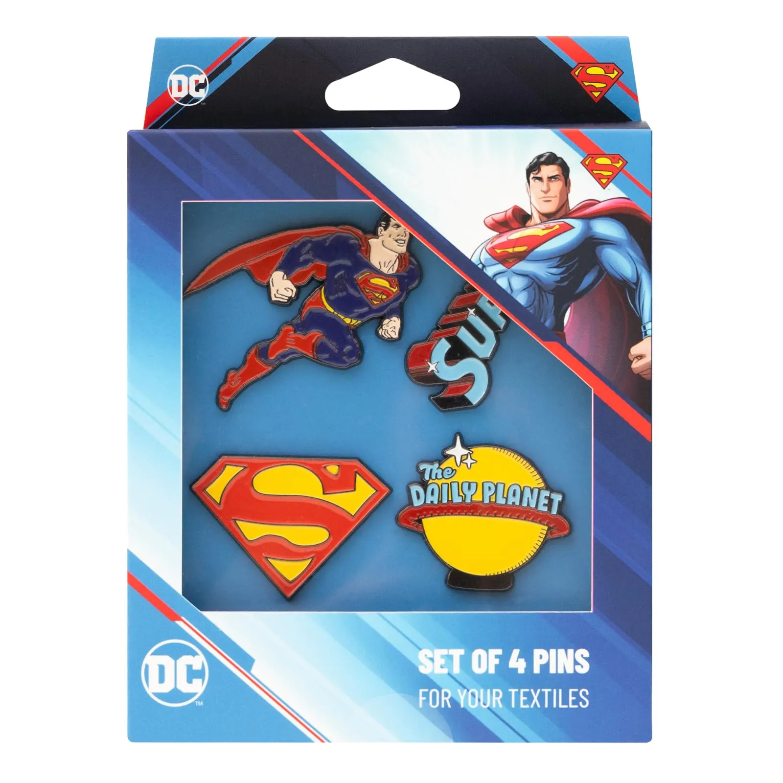 Grupo Erik Superman Set 4 Spille in Metallo DC Comics - immagine 2